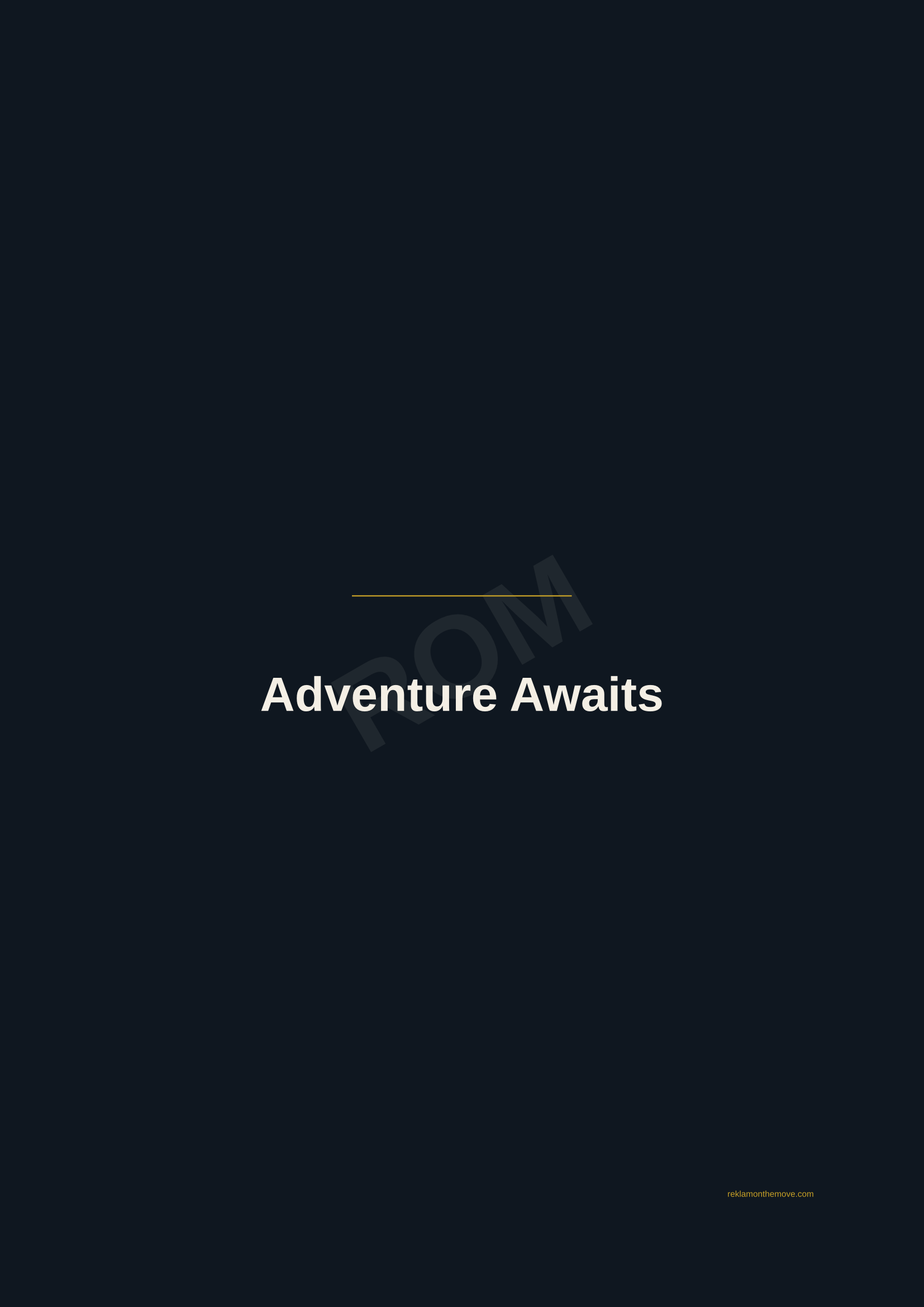 Adventure Awaits · Gece — ROM dijital ürün önizlemesi (filigranlı)