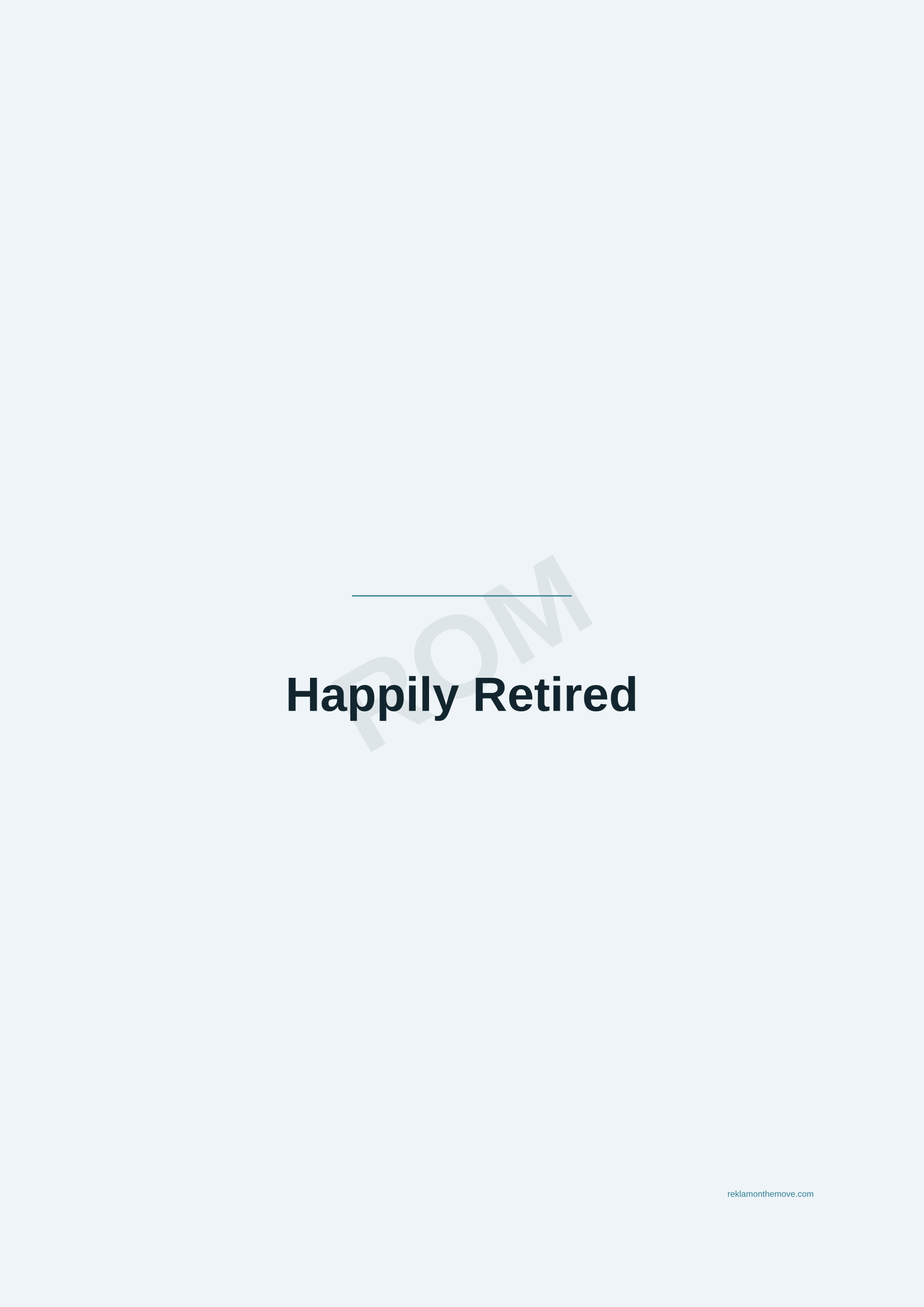 Happily Retired · Okyanus — ROM dijital ürün önizlemesi (filigranlı)