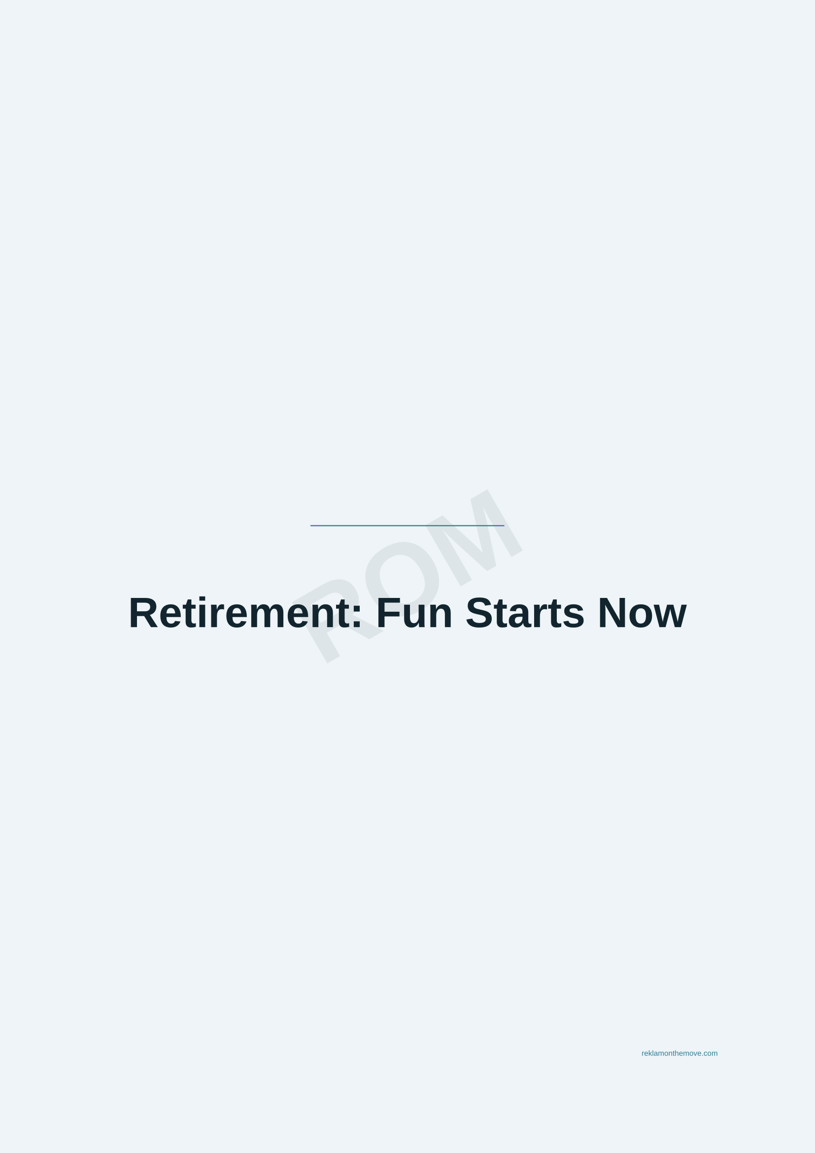Retirement: Fun Starts Now · Okyanus — ROM dijital ürün önizlemesi (filigranlı)