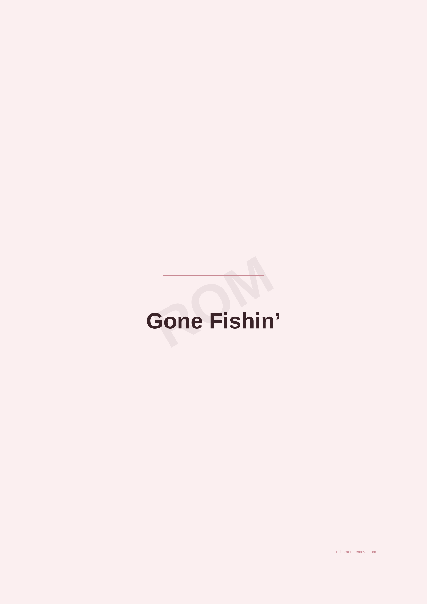 Gone Fishin' · Gül — ROM dijital ürün önizlemesi (filigranlı)