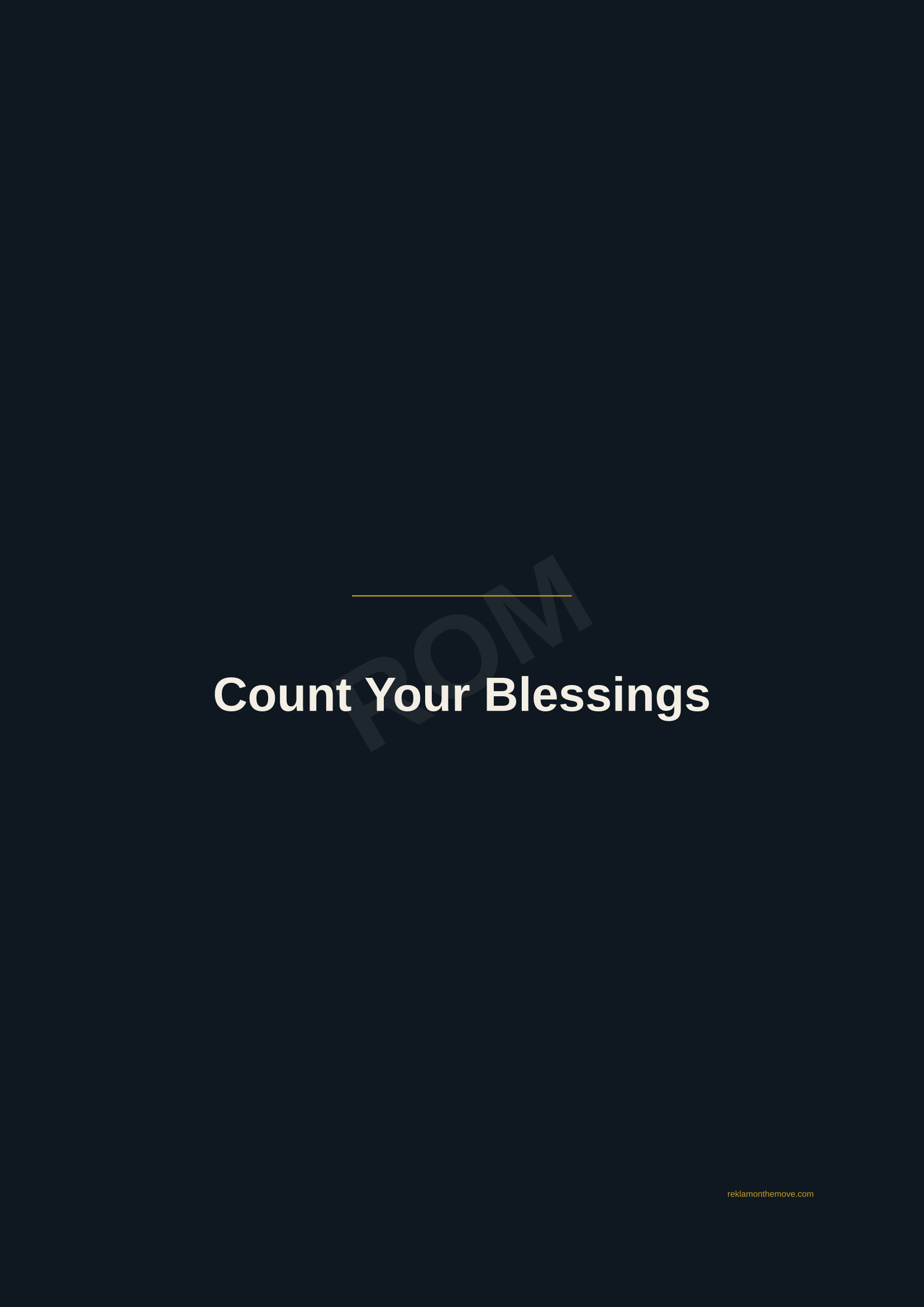 Count Your Blessings · Gece — ROM dijital ürün önizlemesi (filigranlı)