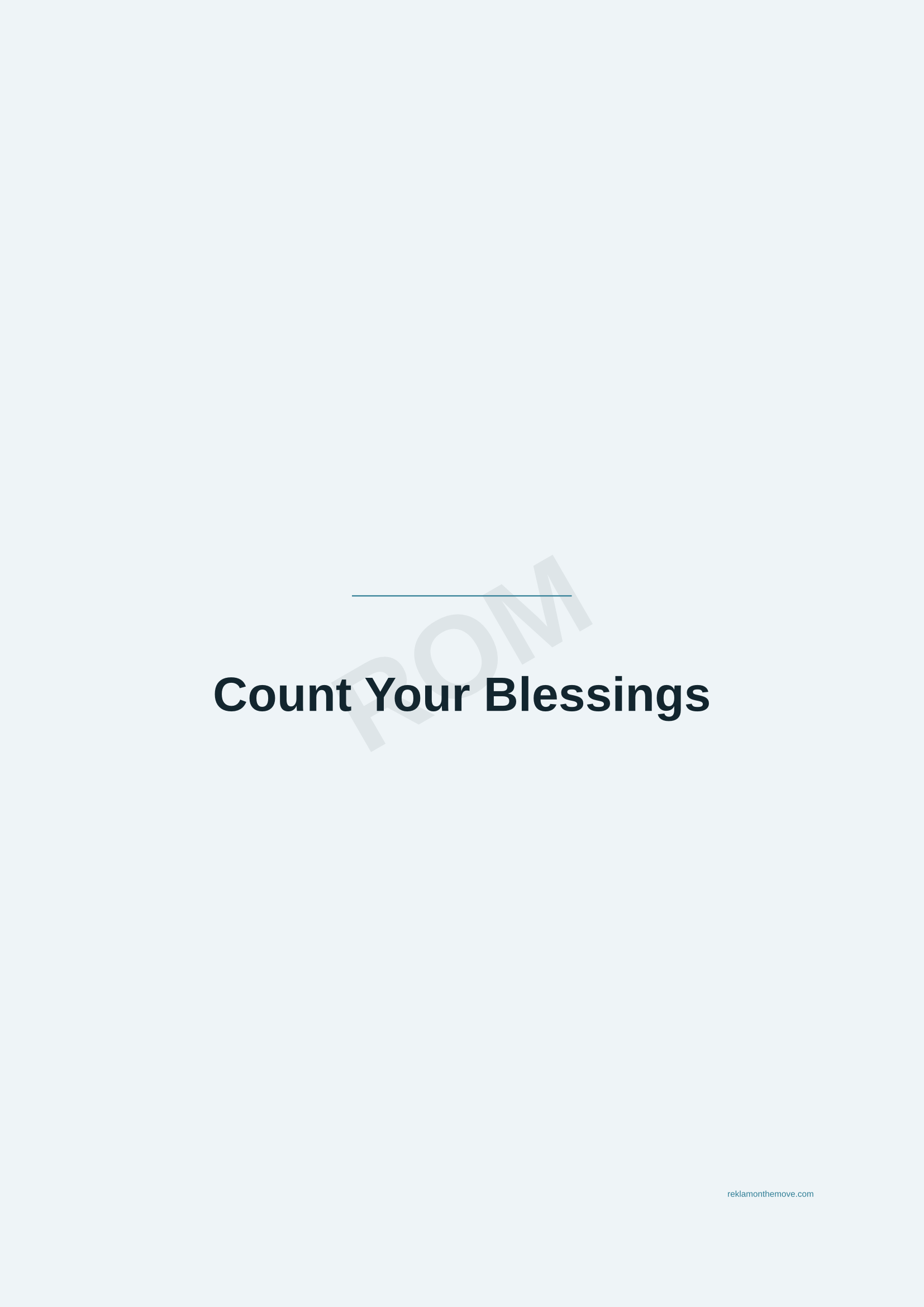 Count Your Blessings · Okyanus — ROM dijital ürün önizlemesi (filigranlı)