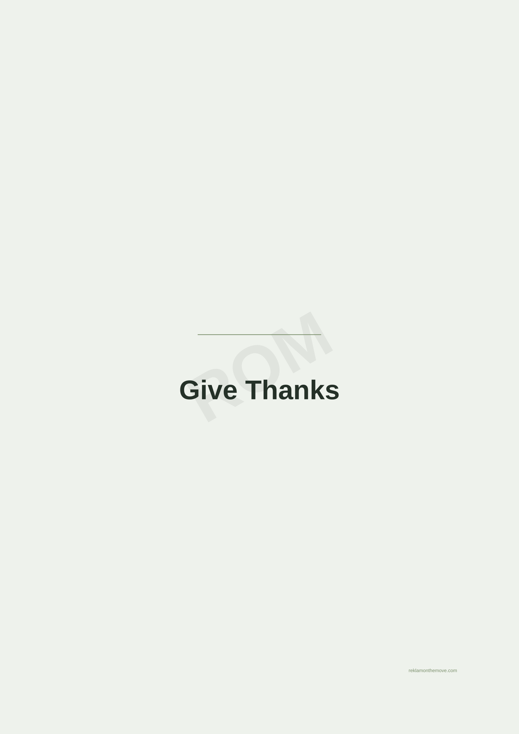 Give Thanks · Adaçayı — ROM dijital ürün önizlemesi (filigranlı)