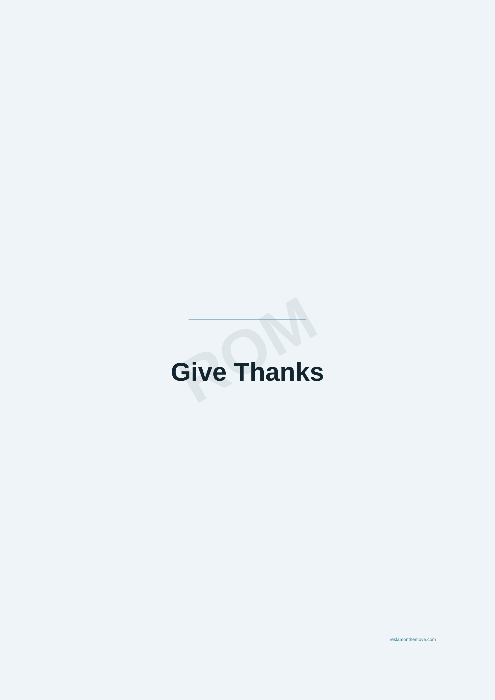 Give Thanks · Okyanus — ROM dijital ürün önizlemesi (filigranlı)