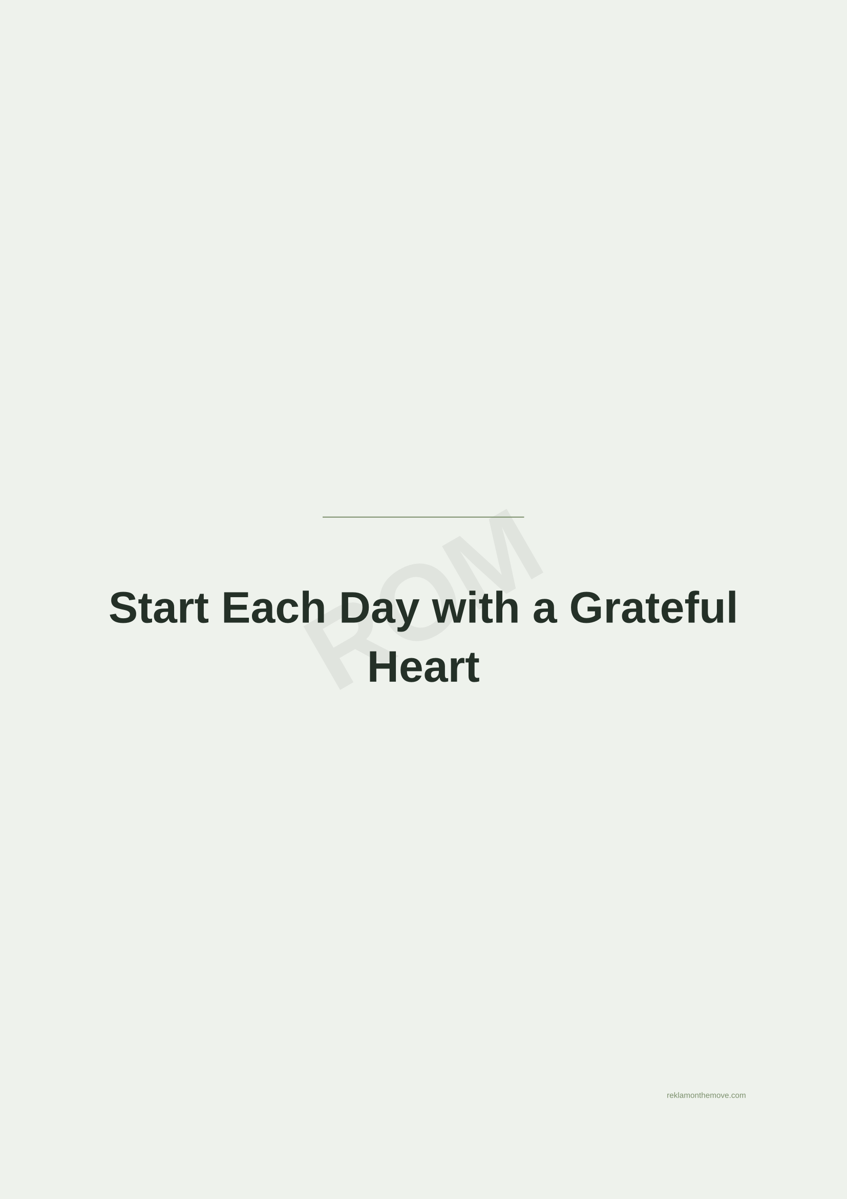 Start Each Day with a Grateful Heart · Adaçayı — ROM dijital ürün önizlemesi (filigranlı)