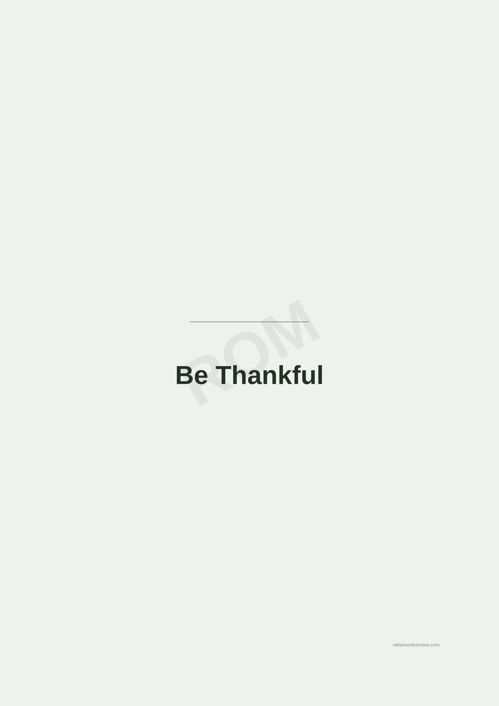 Be Thankful · Adaçayı — ROM dijital ürün önizlemesi (filigranlı)