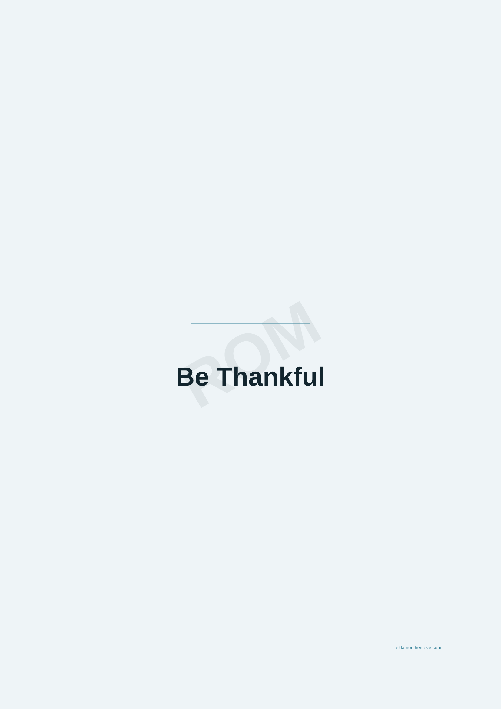 Be Thankful · Okyanus — ROM dijital ürün önizlemesi (filigranlı)