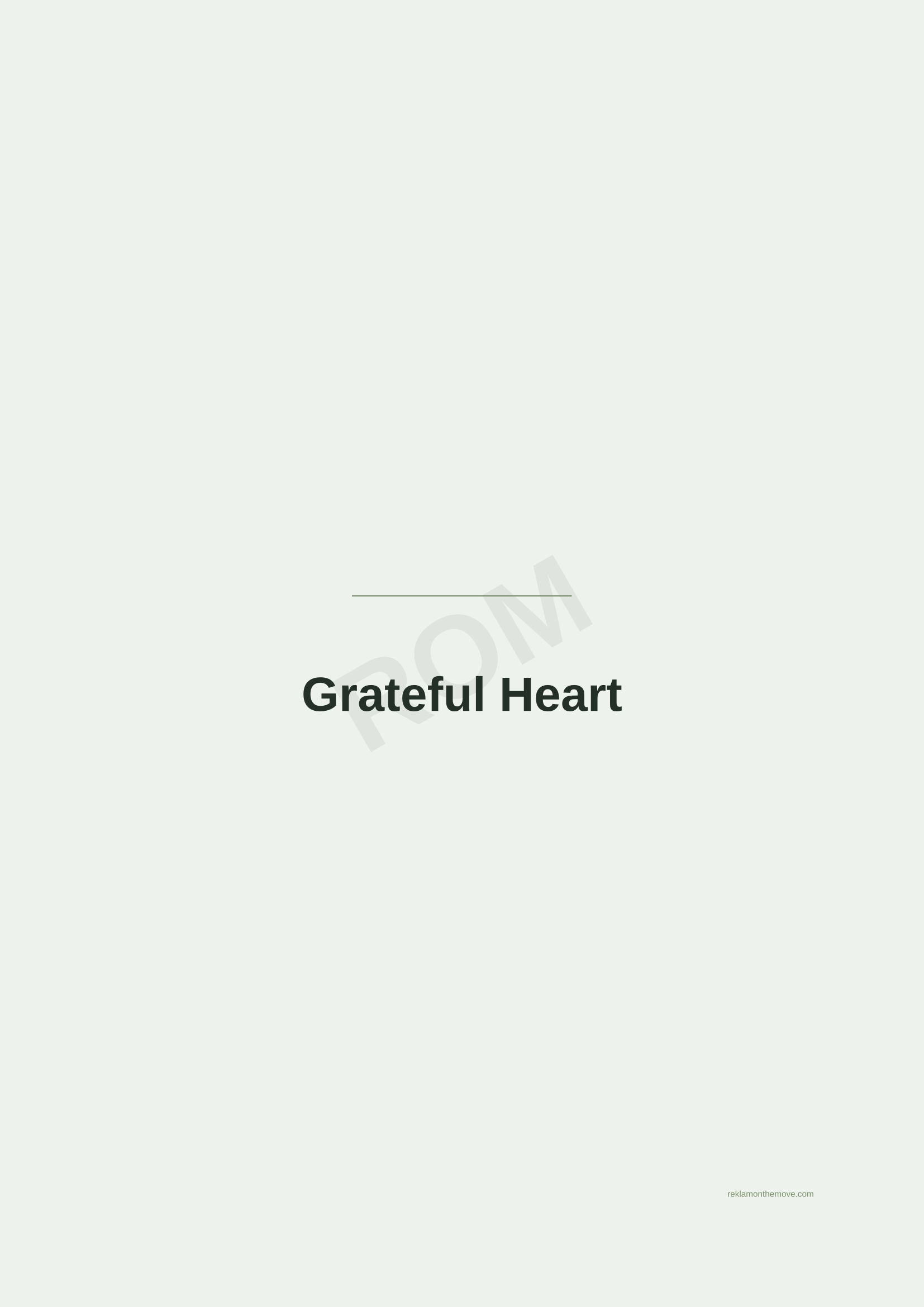 Grateful Heart · Adaçayı — ROM dijital ürün önizlemesi (filigranlı)