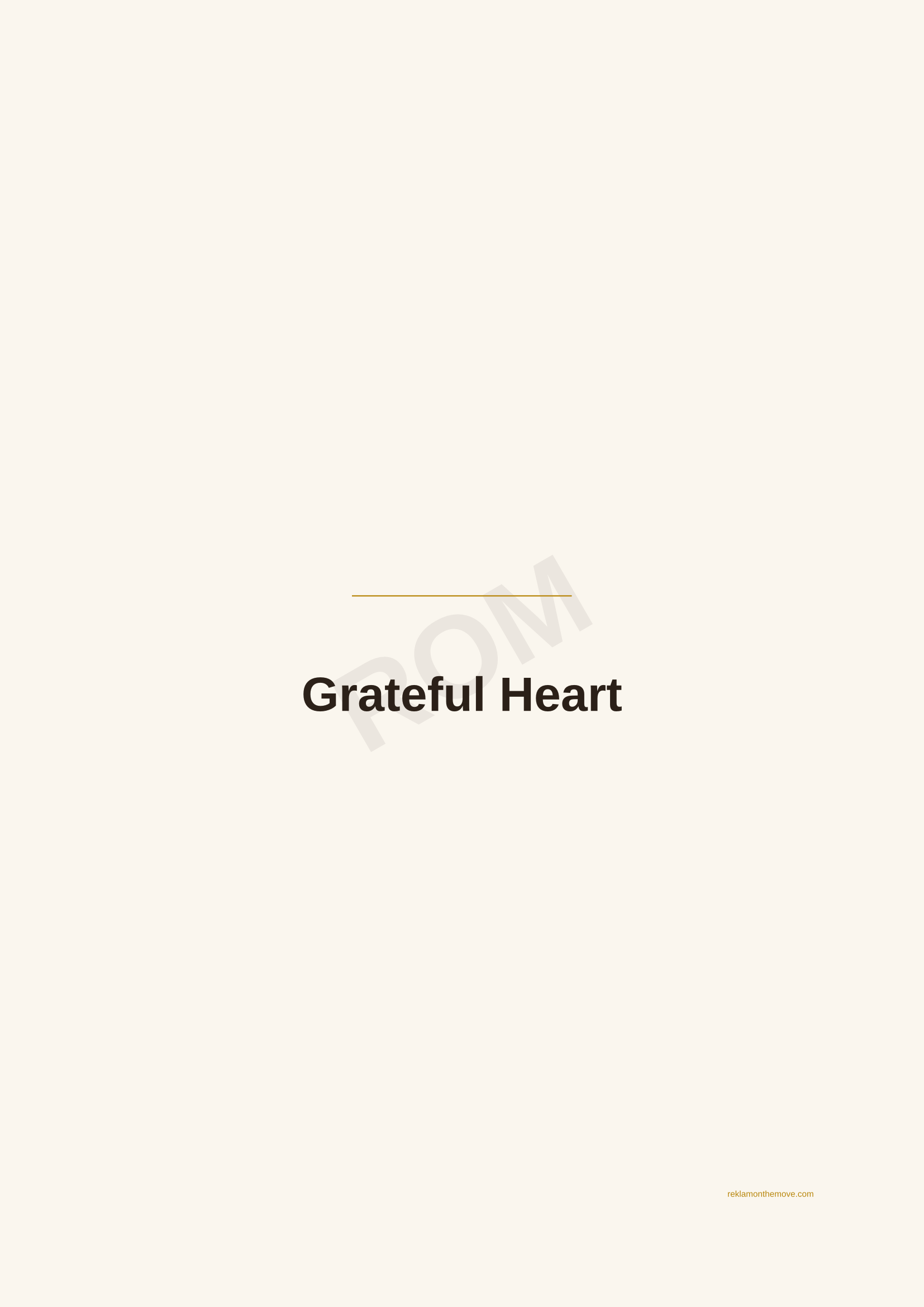 Grateful Heart · Espresso — ROM dijital ürün önizlemesi (filigranlı)