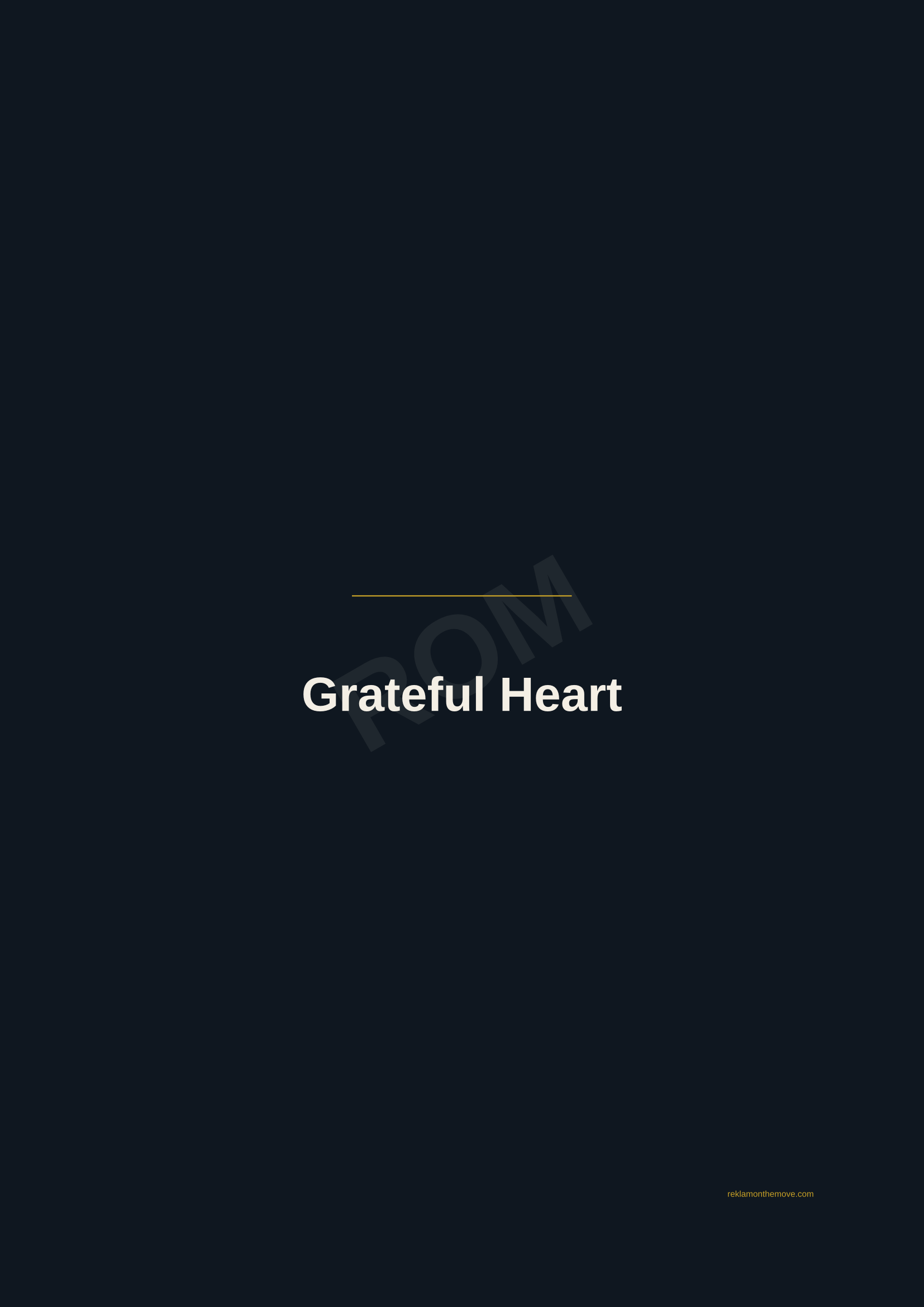 Grateful Heart · Gece — ROM dijital ürün önizlemesi (filigranlı)