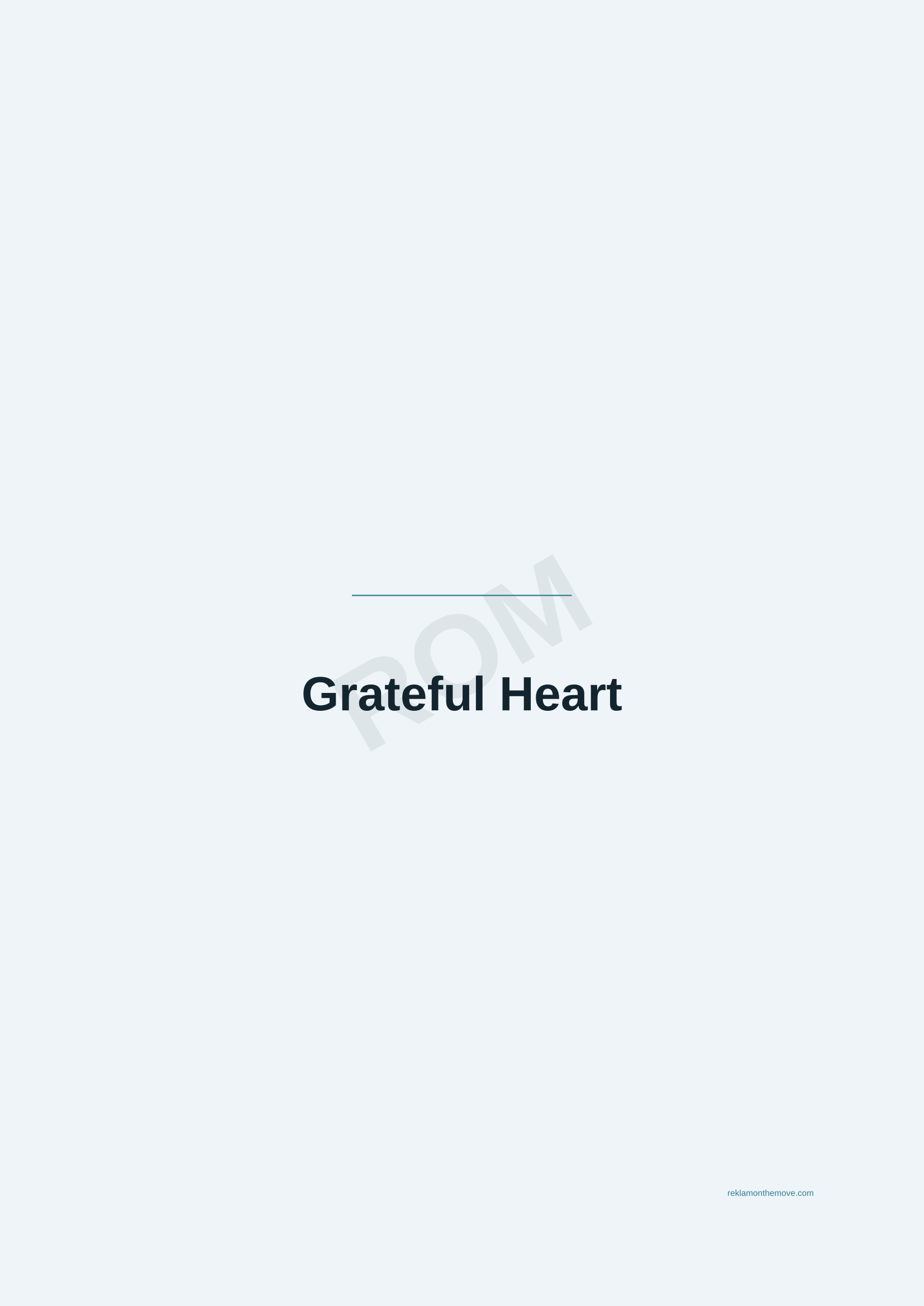 Grateful Heart · Okyanus — ROM dijital ürün önizlemesi (filigranlı)