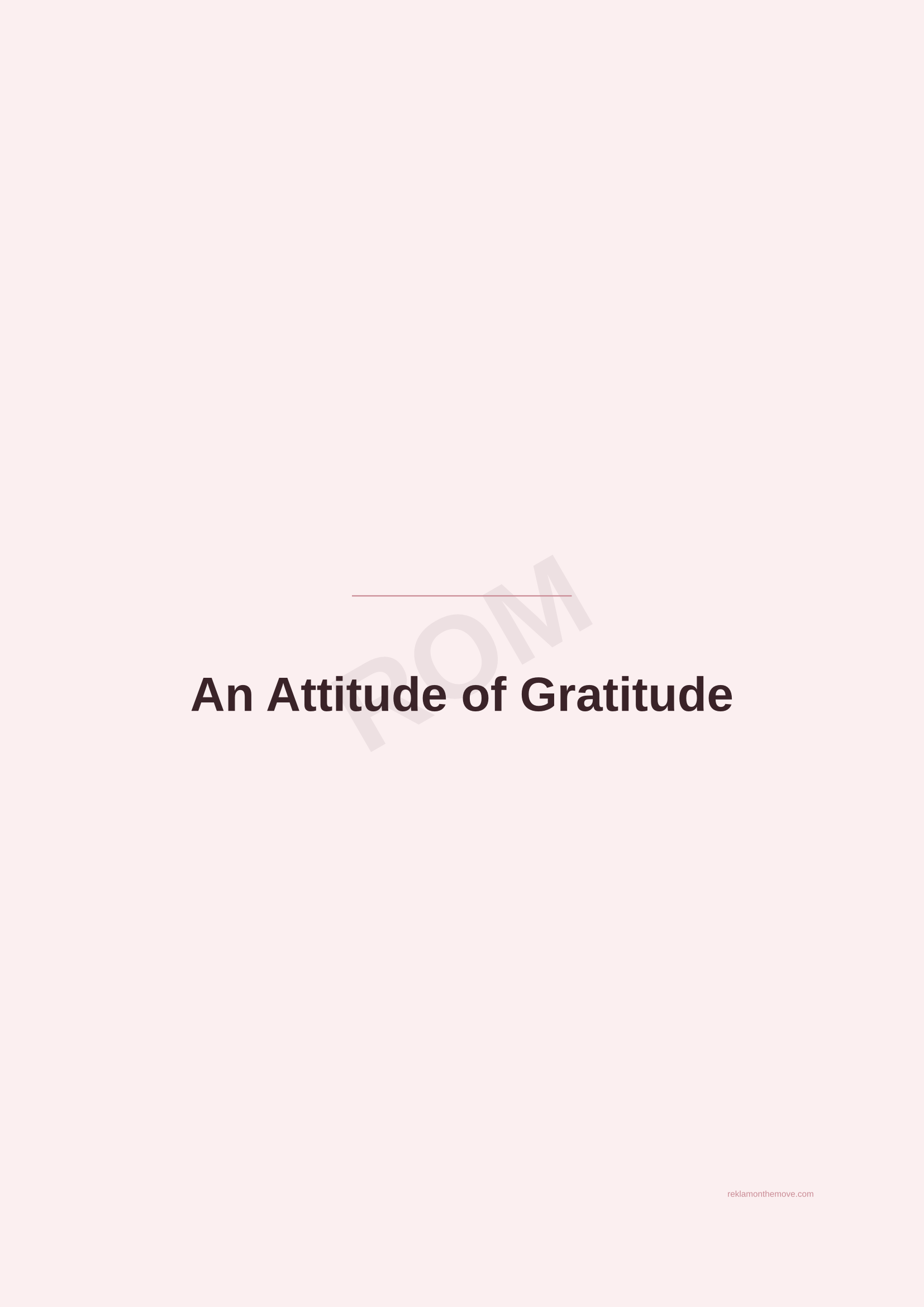 An Attitude of Gratitude · Gül — ROM dijital ürün önizlemesi (filigranlı)