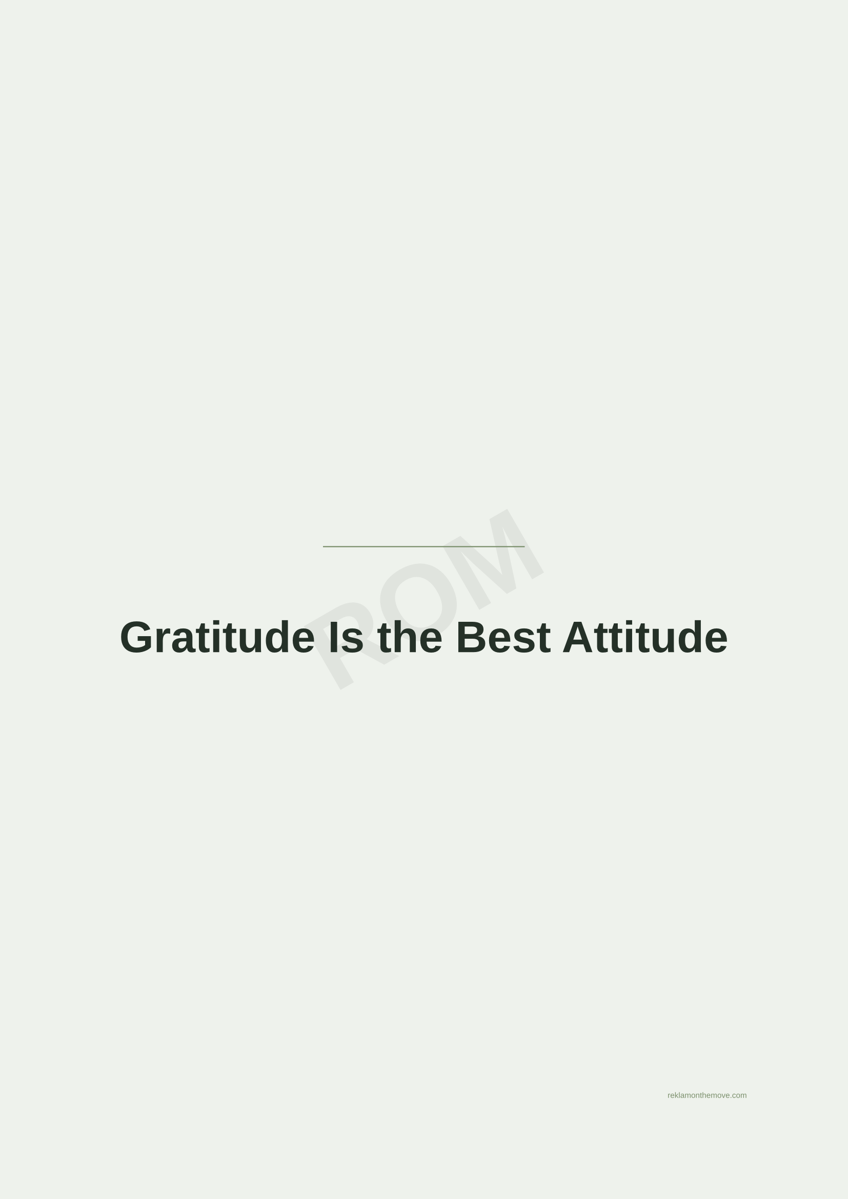 Gratitude Is the Best Attitude · Adaçayı — ROM dijital ürün önizlemesi (filigranlı)