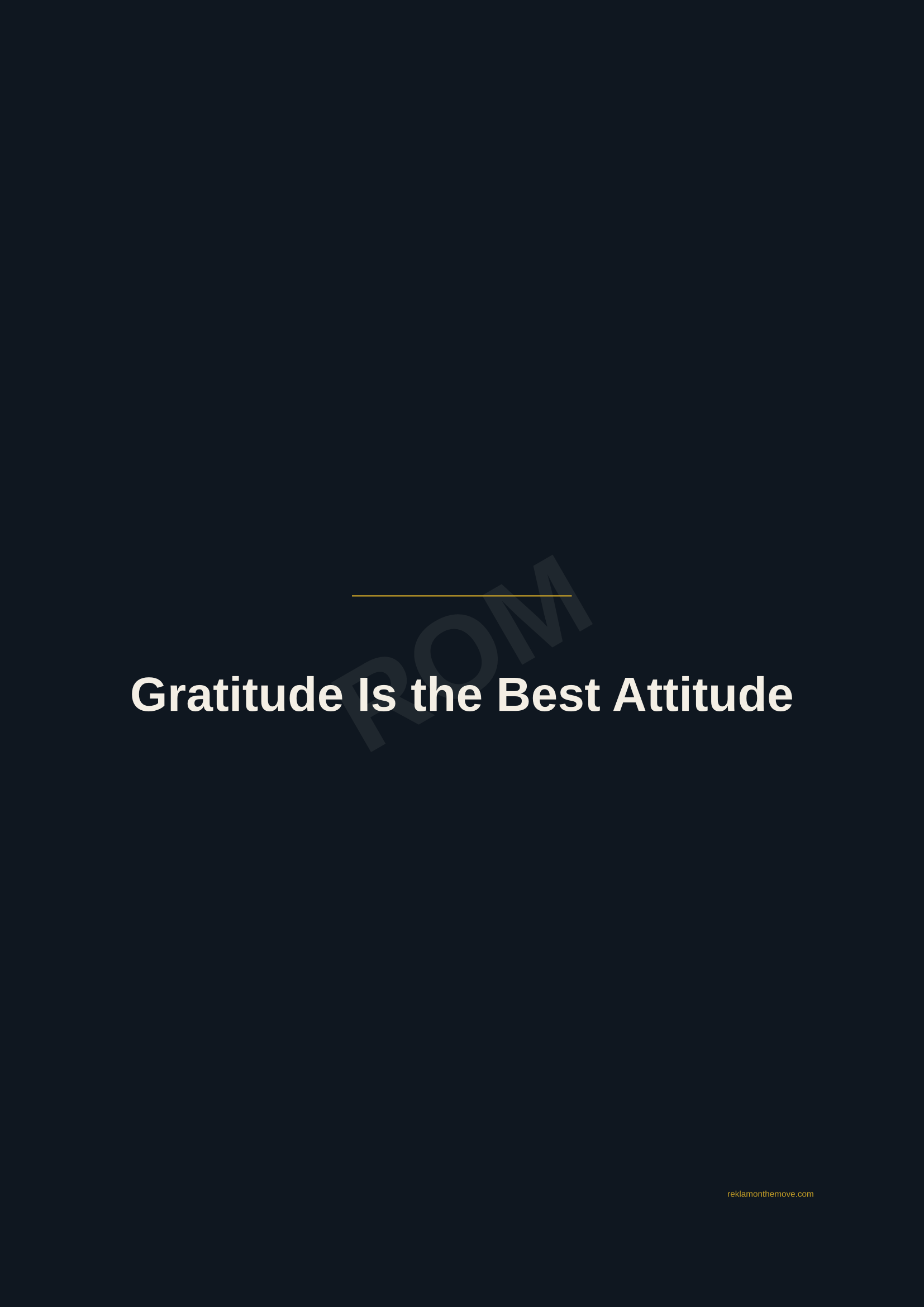 Gratitude Is the Best Attitude · Gece — ROM dijital ürün önizlemesi (filigranlı)