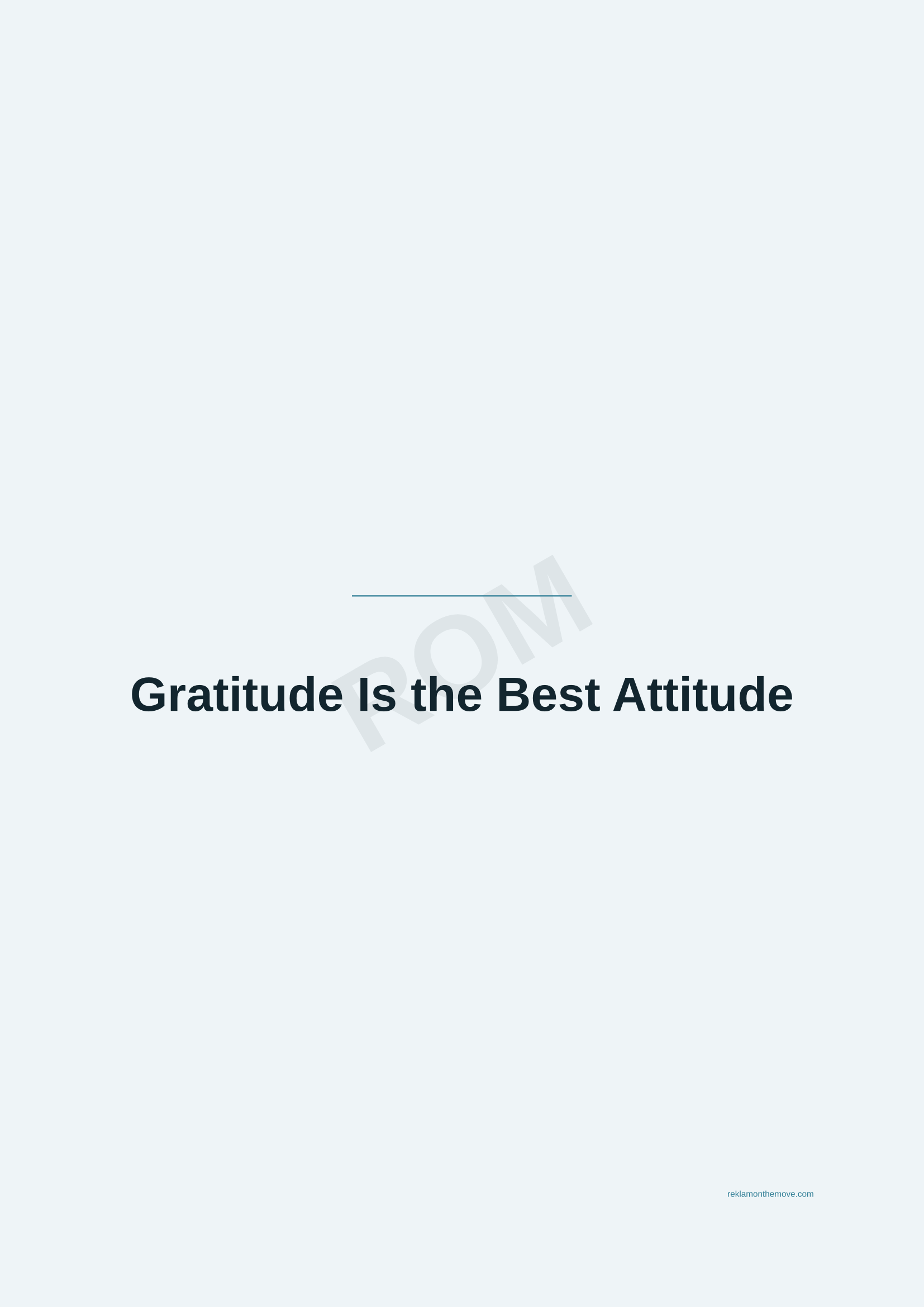 Gratitude Is the Best Attitude · Okyanus — ROM dijital ürün önizlemesi (filigranlı)