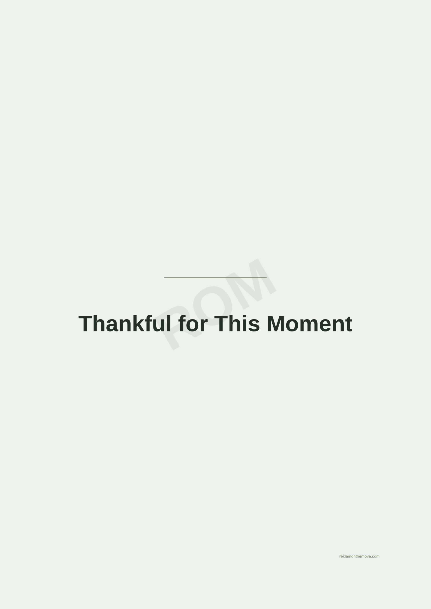 Thankful for This Moment · Adaçayı — ROM dijital ürün önizlemesi (filigranlı)