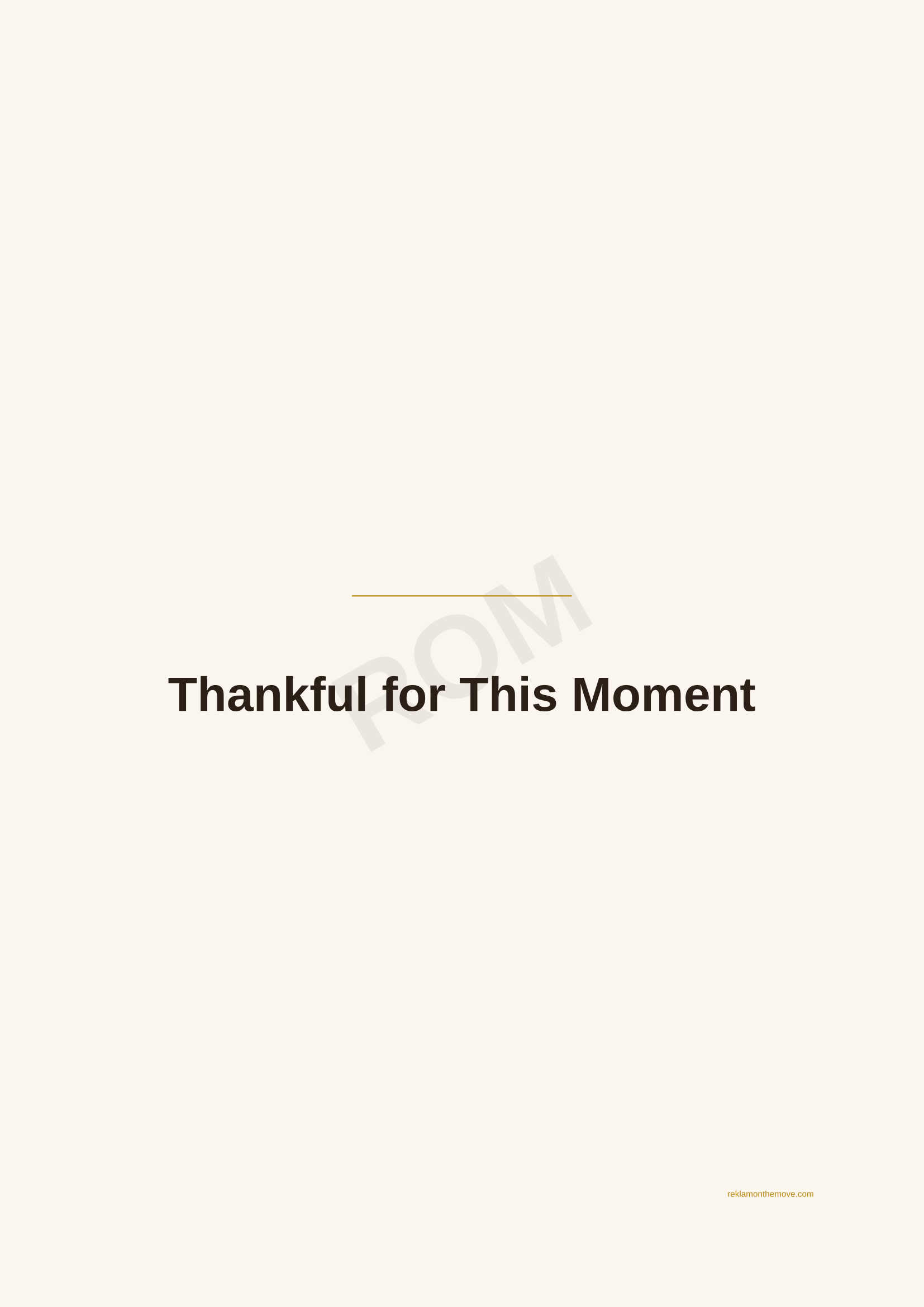 Thankful for This Moment · Espresso — ROM dijital ürün önizlemesi (filigranlı)