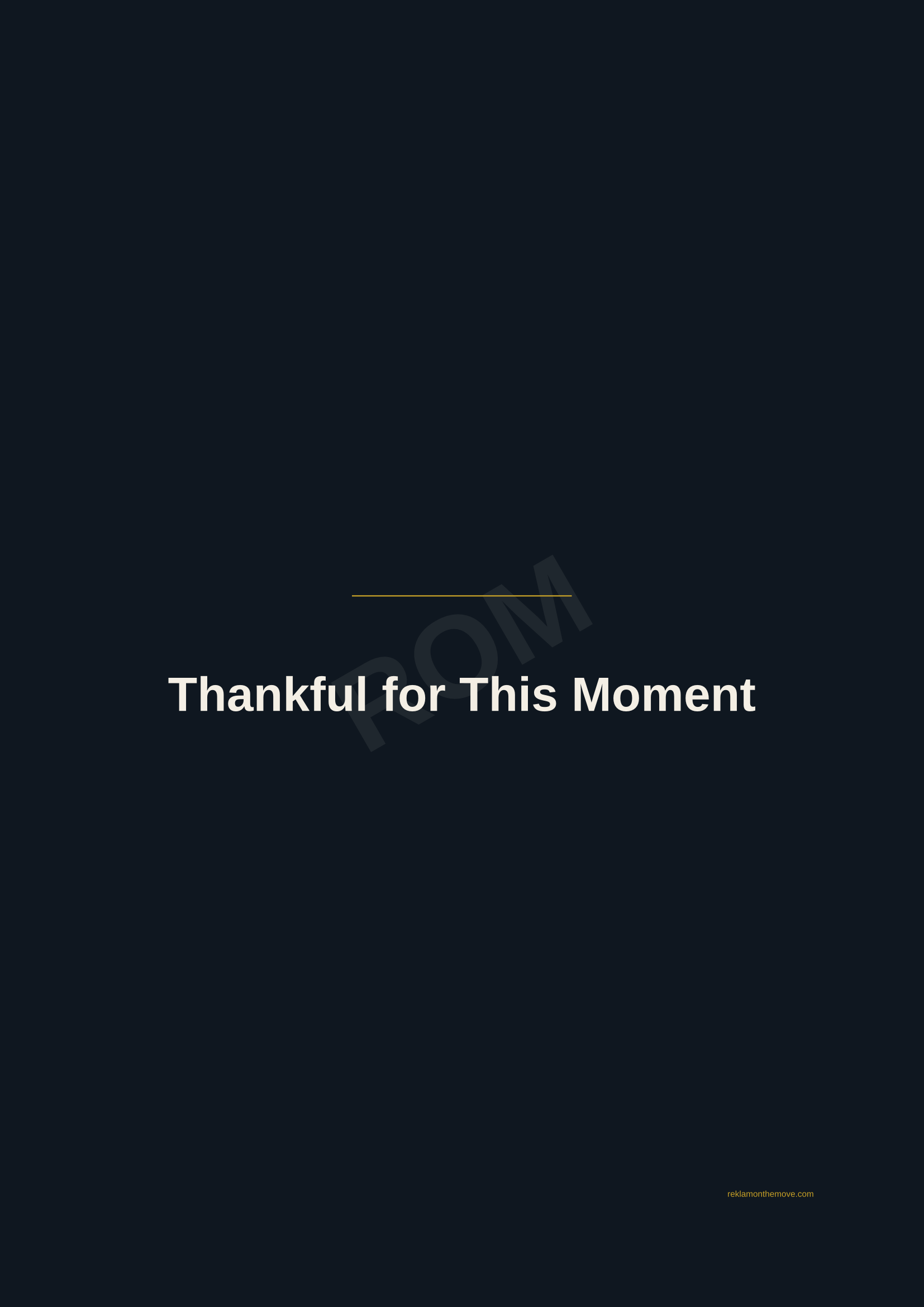 Thankful for This Moment · Gece — ROM dijital ürün önizlemesi (filigranlı)