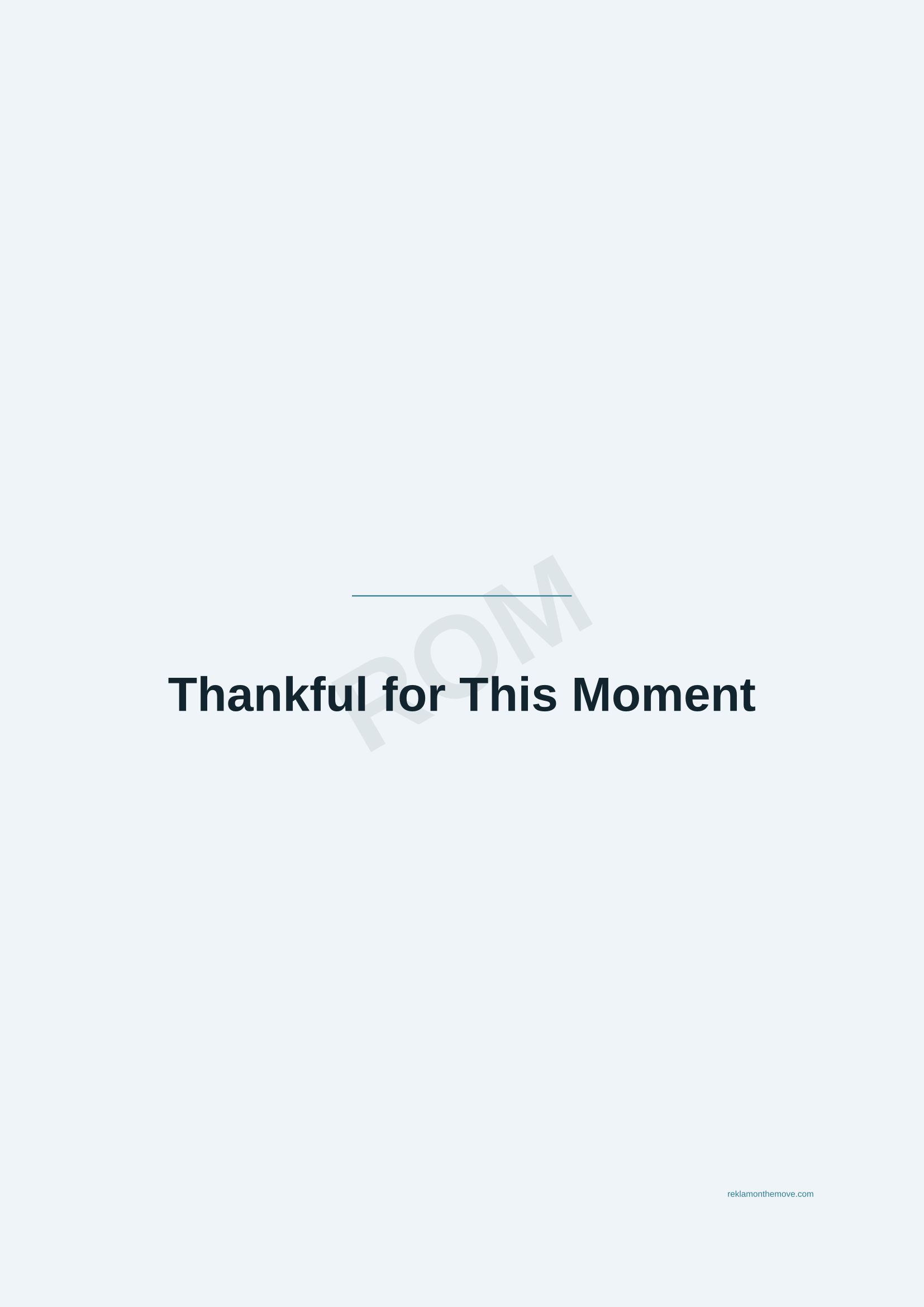Thankful for This Moment · Okyanus — ROM dijital ürün önizlemesi (filigranlı)