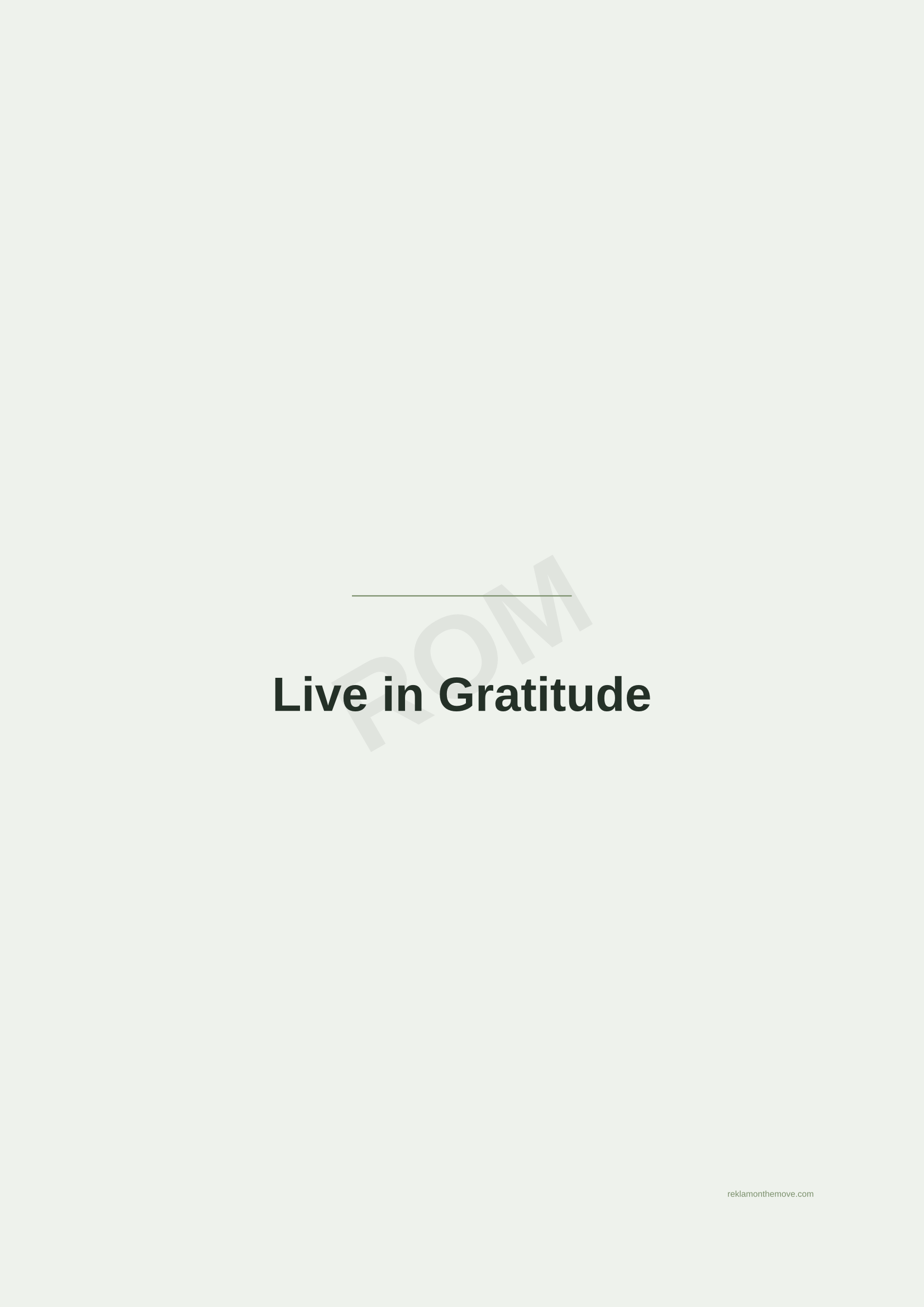 Live in Gratitude · Adaçayı — ROM dijital ürün önizlemesi (filigranlı)