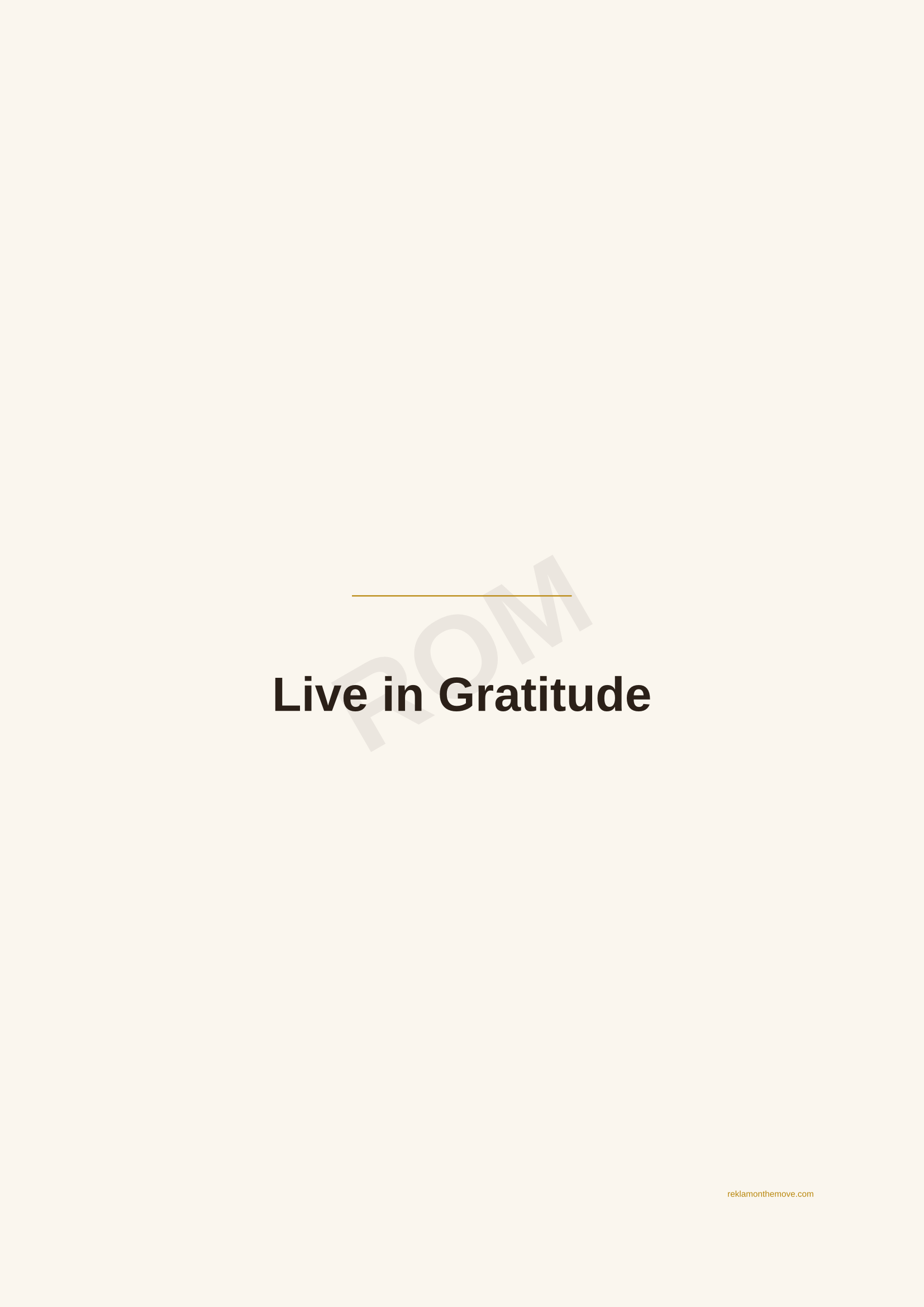 Live in Gratitude · Espresso — ROM dijital ürün önizlemesi (filigranlı)
