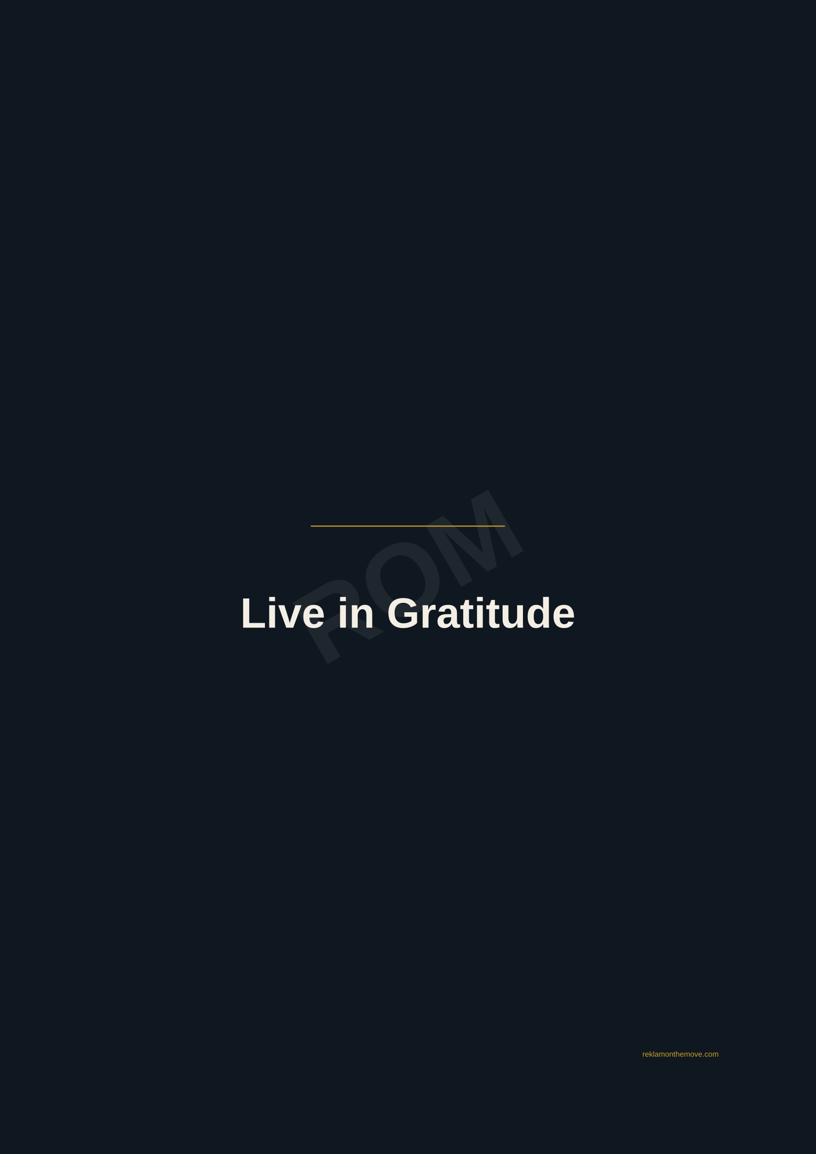 Live in Gratitude · Gece — ROM dijital ürün önizlemesi (filigranlı)
