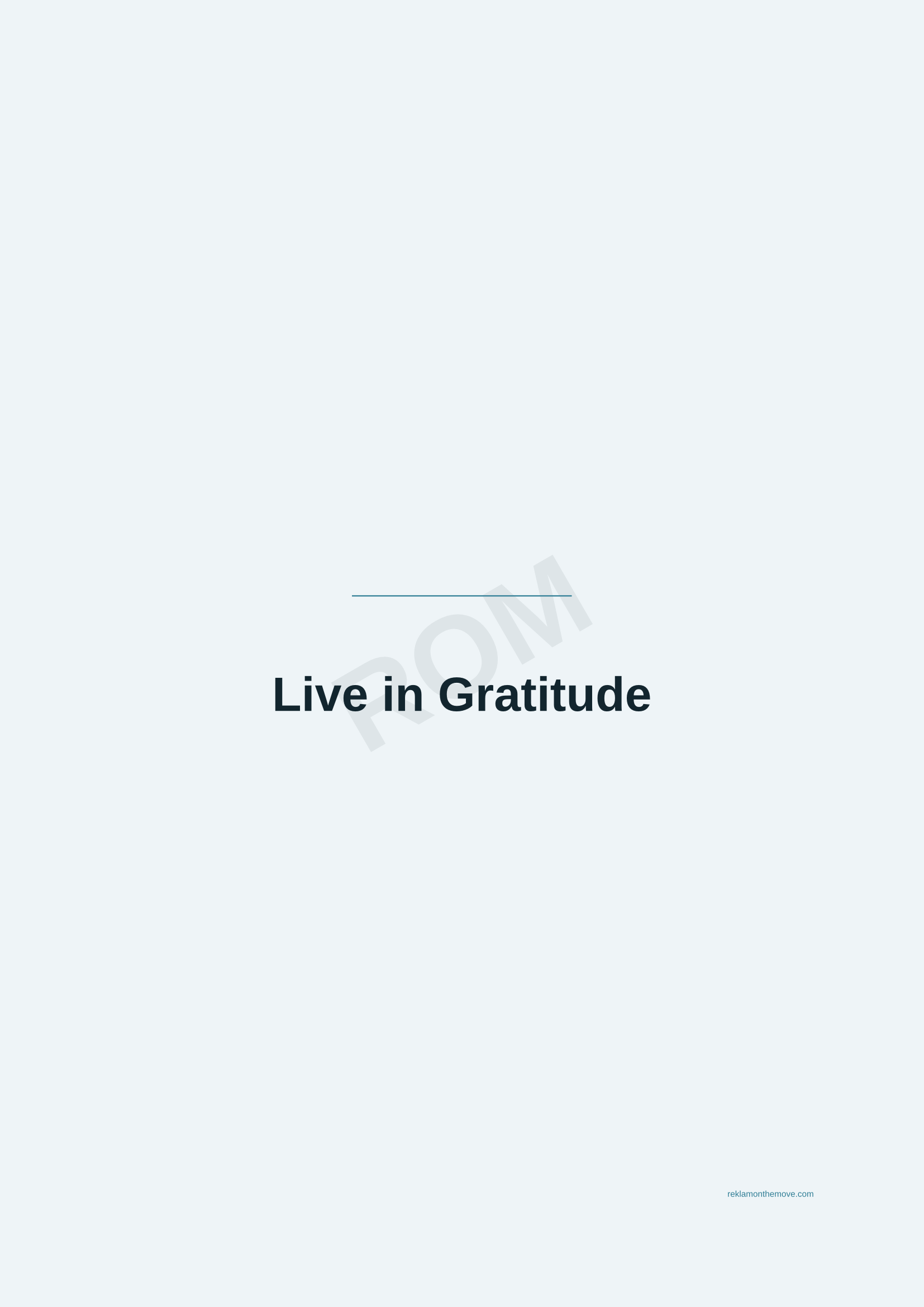 Live in Gratitude · Okyanus — ROM dijital ürün önizlemesi (filigranlı)