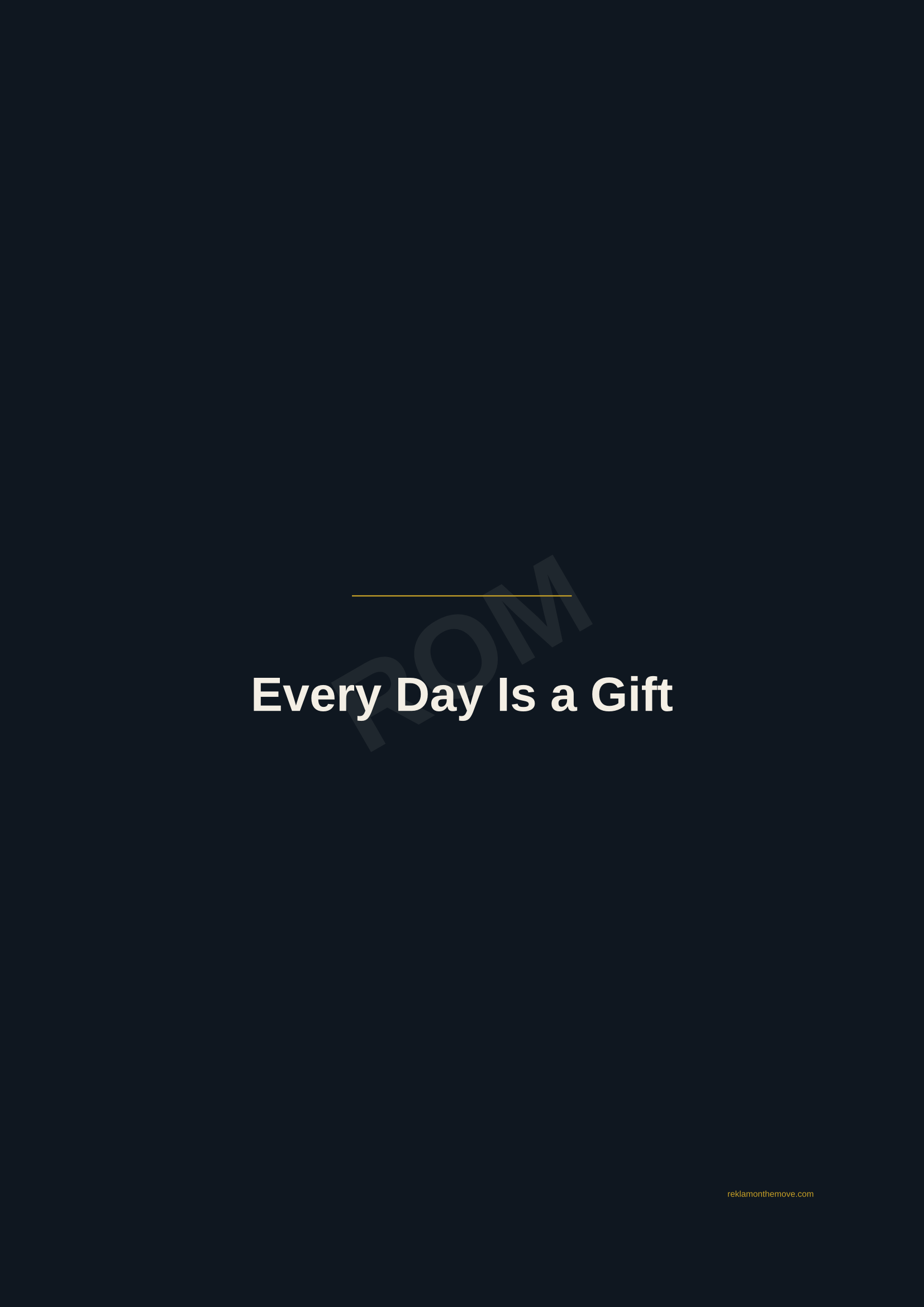 Every Day Is a Gift · Gece — ROM dijital ürün önizlemesi (filigranlı)