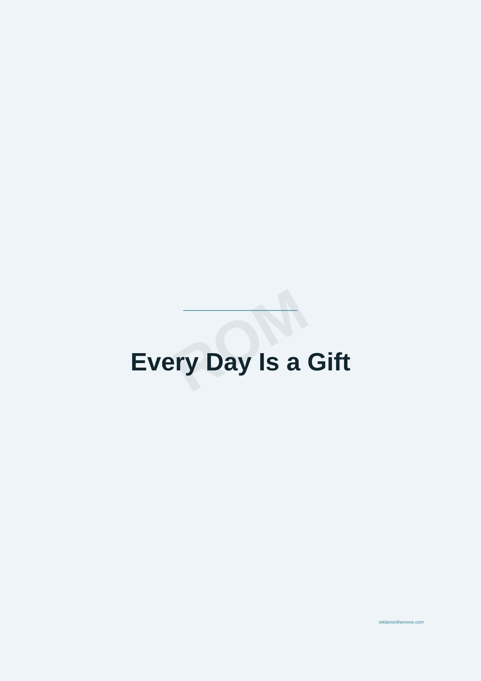 Every Day Is a Gift · Okyanus — ROM dijital ürün önizlemesi (filigranlı)