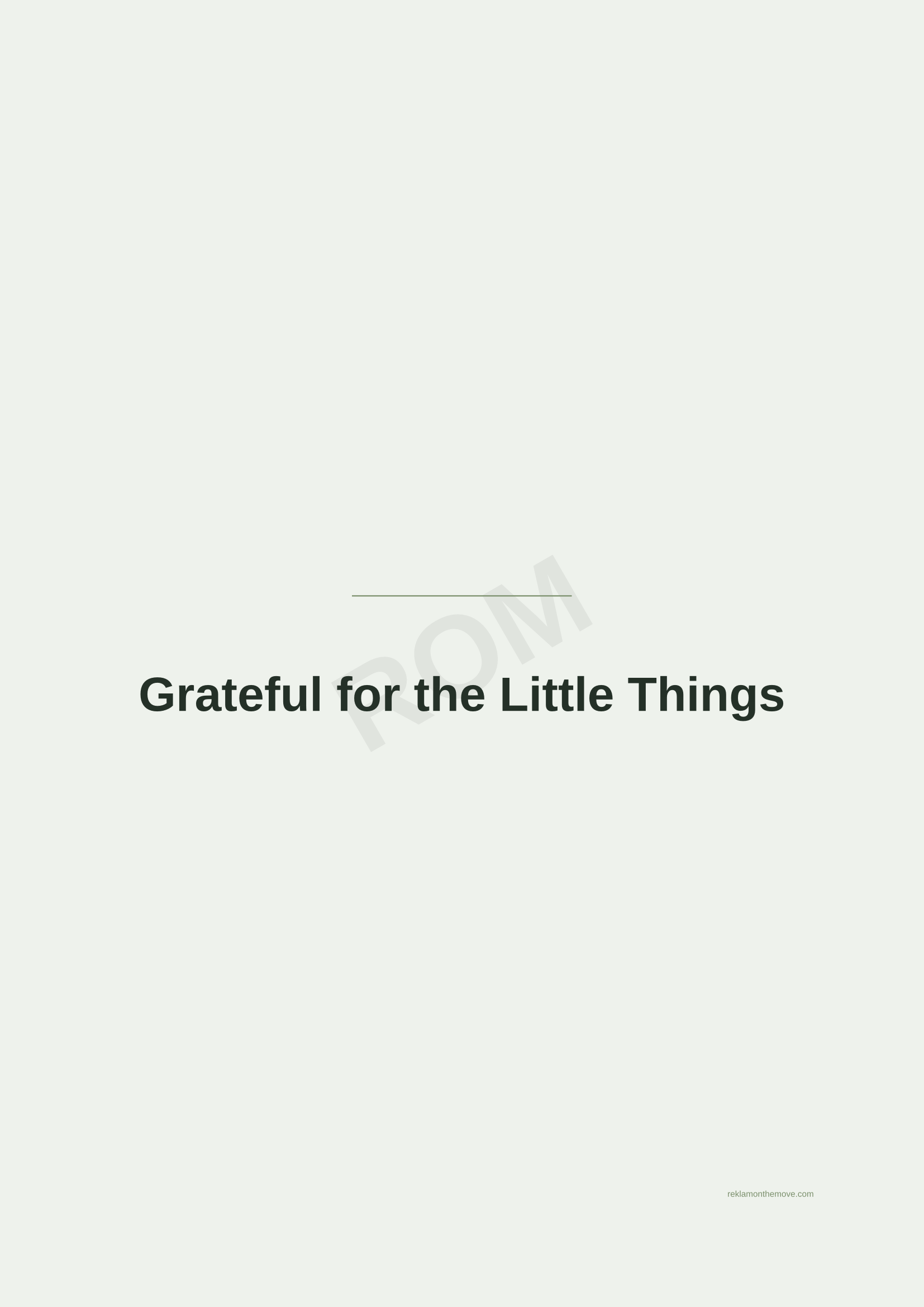 Grateful for the Little Things · Adaçayı — ROM dijital ürün önizlemesi (filigranlı)