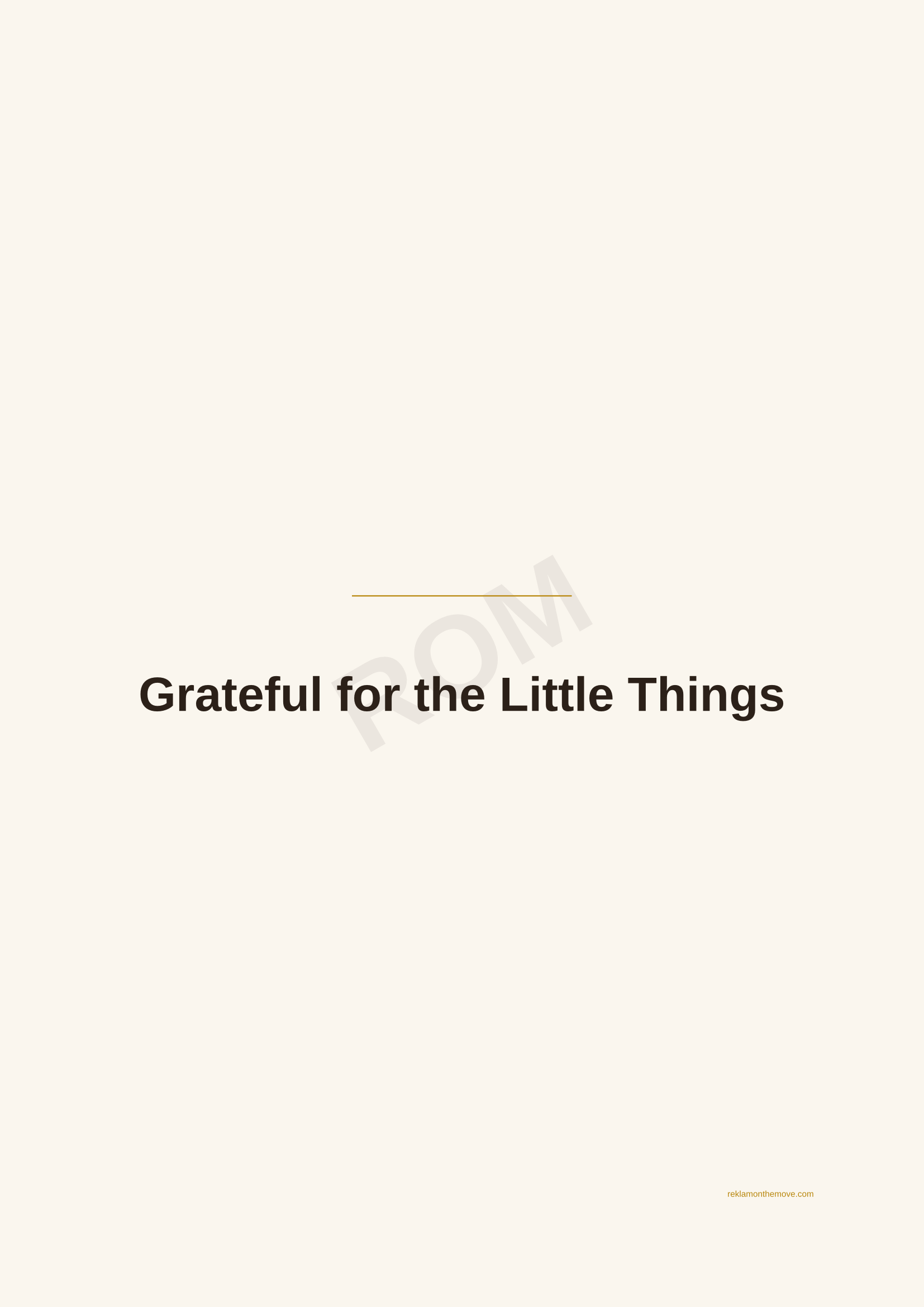 Grateful for the Little Things · Espresso — ROM dijital ürün önizlemesi (filigranlı)