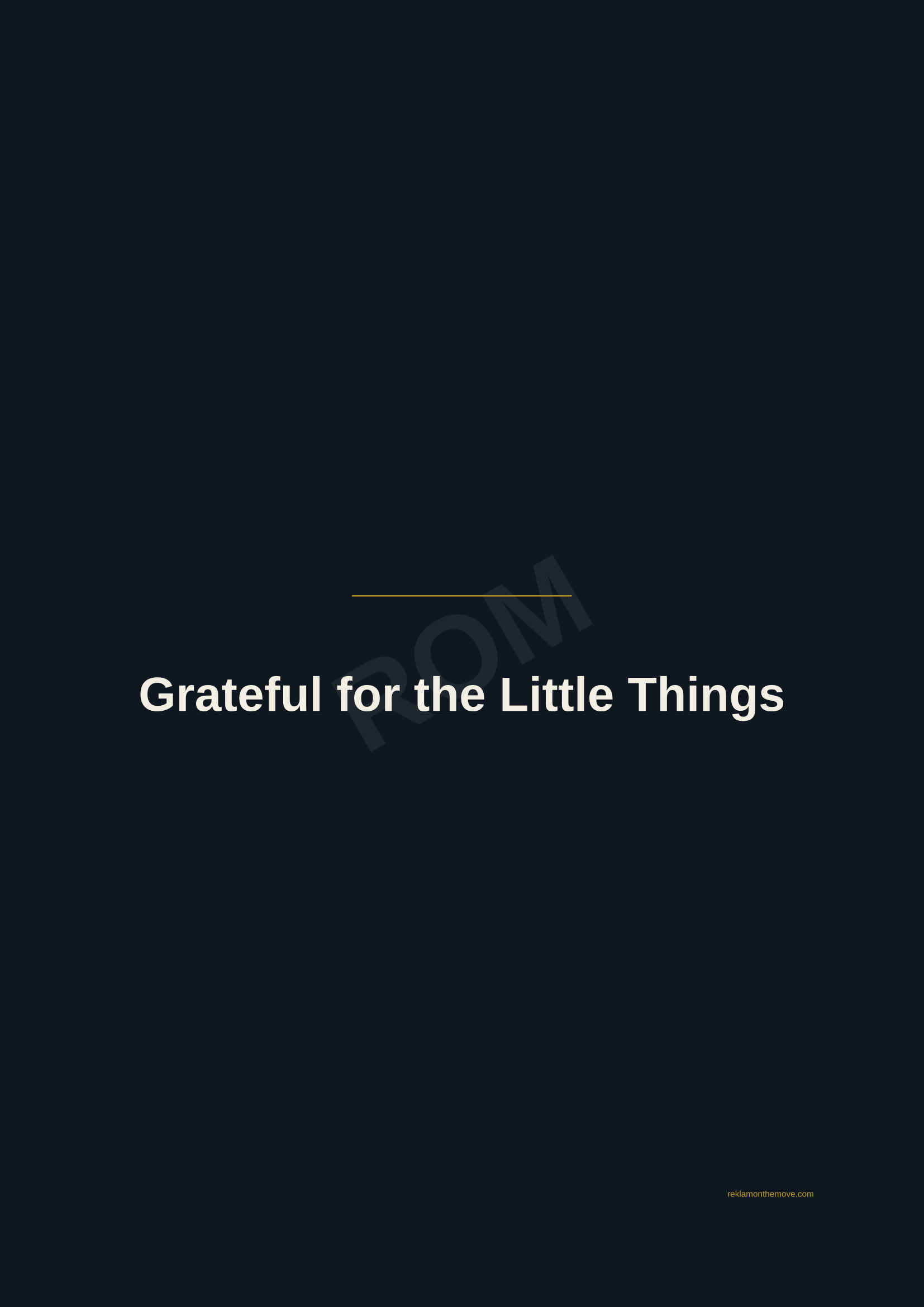 Grateful for the Little Things · Gece — ROM dijital ürün önizlemesi (filigranlı)