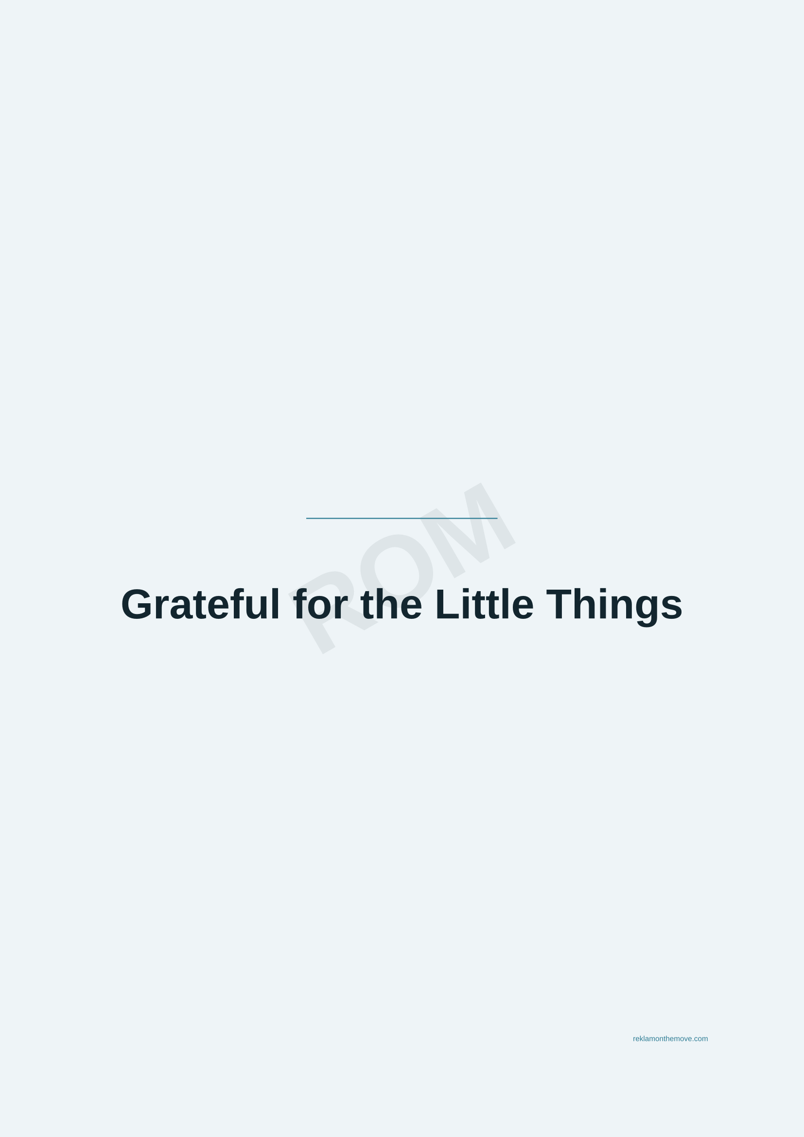Grateful for the Little Things · Okyanus — ROM dijital ürün önizlemesi (filigranlı)