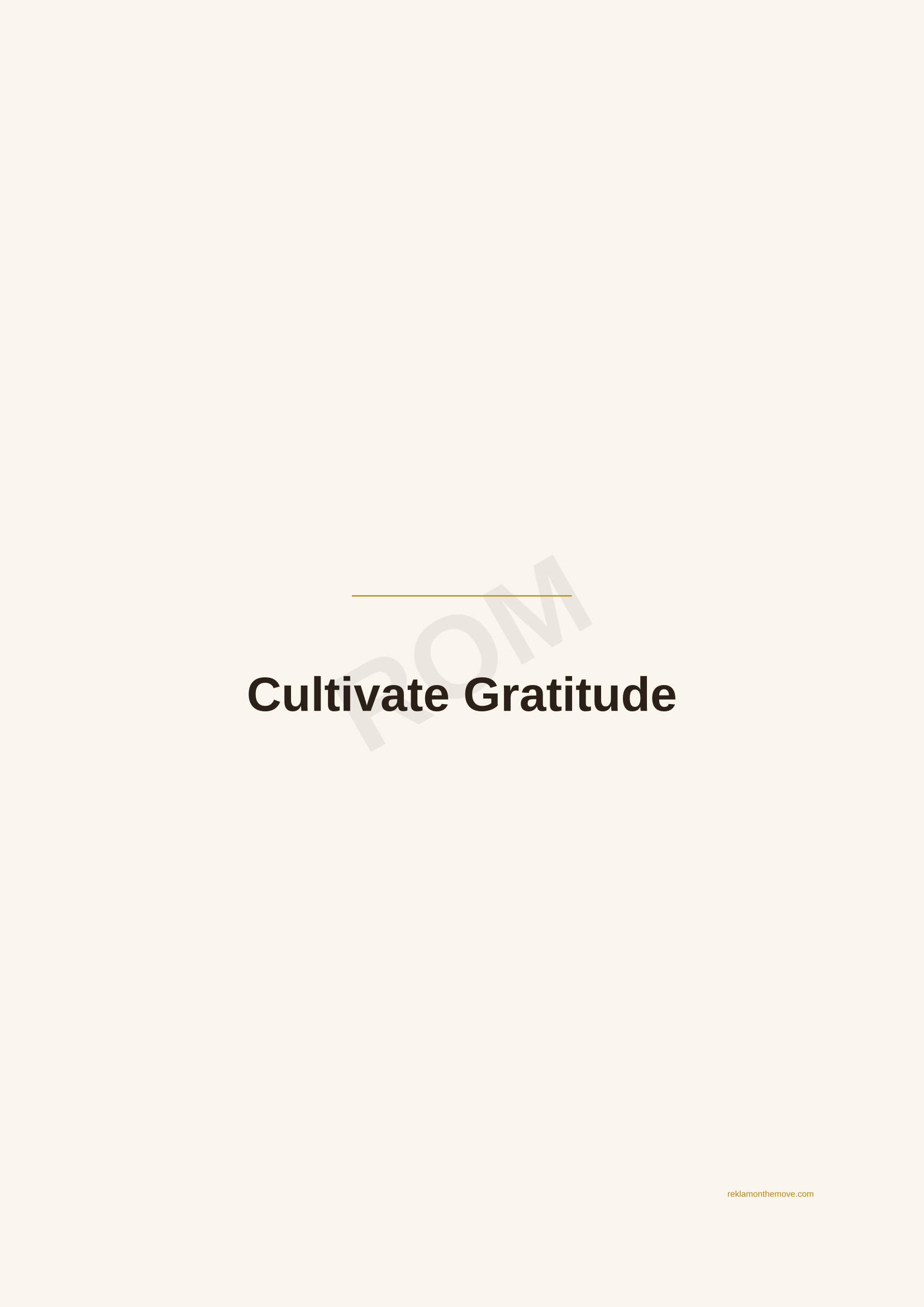 Cultivate Gratitude · Espresso — ROM dijital ürün önizlemesi (filigranlı)