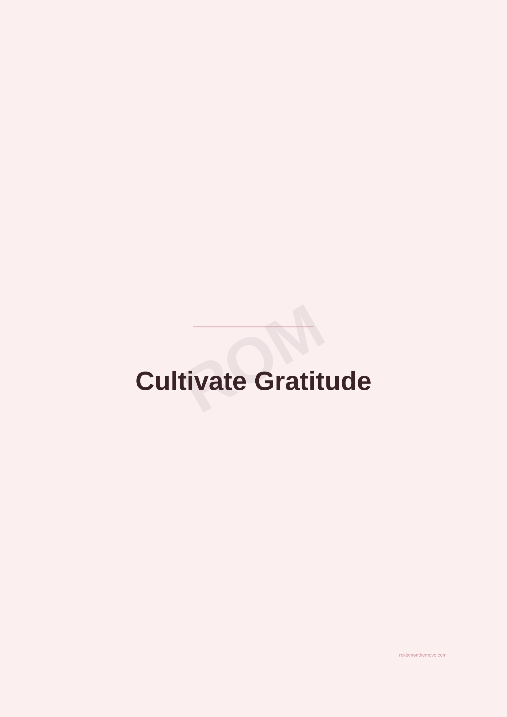 Cultivate Gratitude · Gül — ROM dijital ürün önizlemesi (filigranlı)