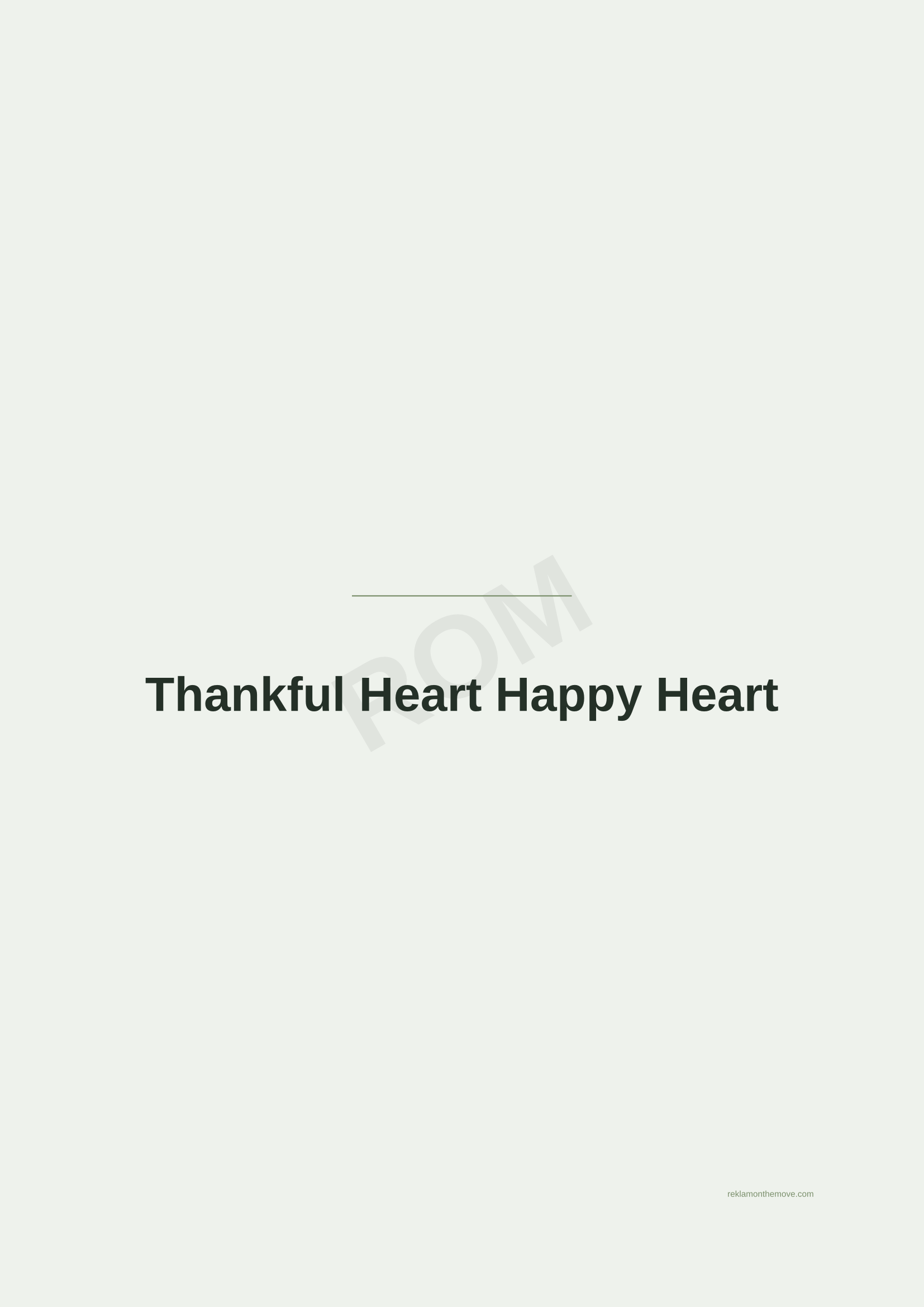 Thankful Heart Happy Heart · Adaçayı — ROM dijital ürün önizlemesi (filigranlı)