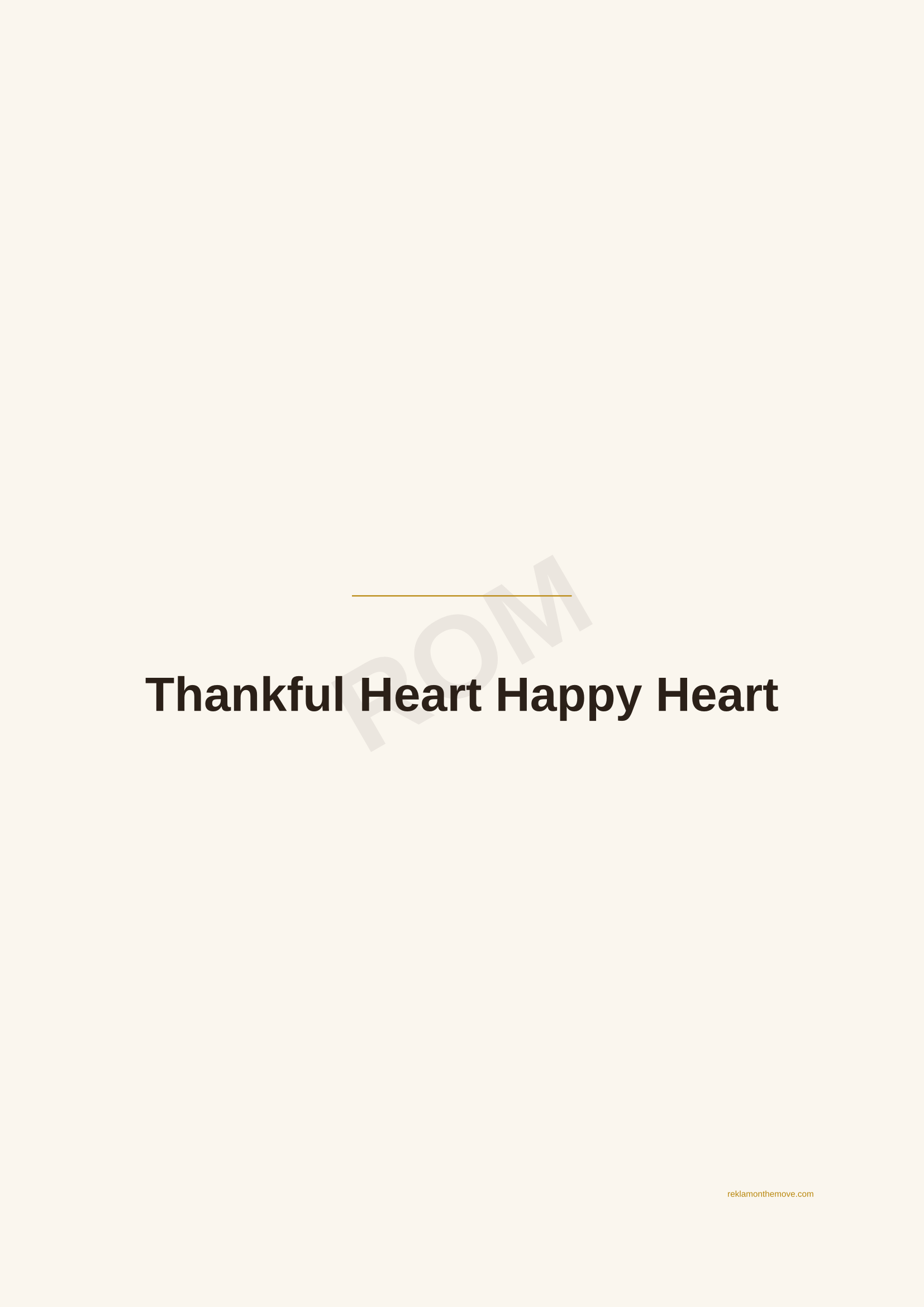 Thankful Heart Happy Heart · Espresso — ROM dijital ürün önizlemesi (filigranlı)