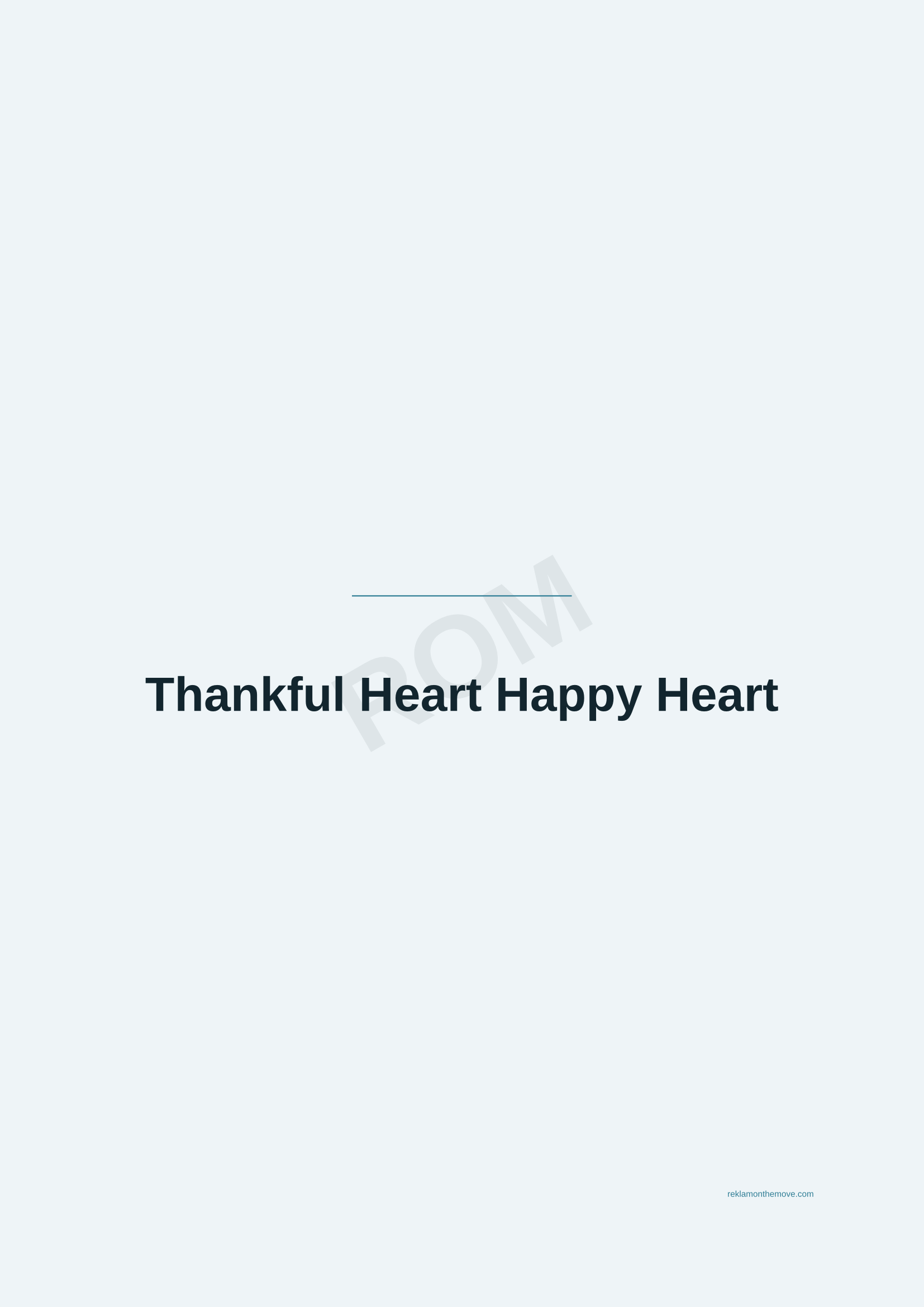 Thankful Heart Happy Heart · Okyanus — ROM dijital ürün önizlemesi (filigranlı)