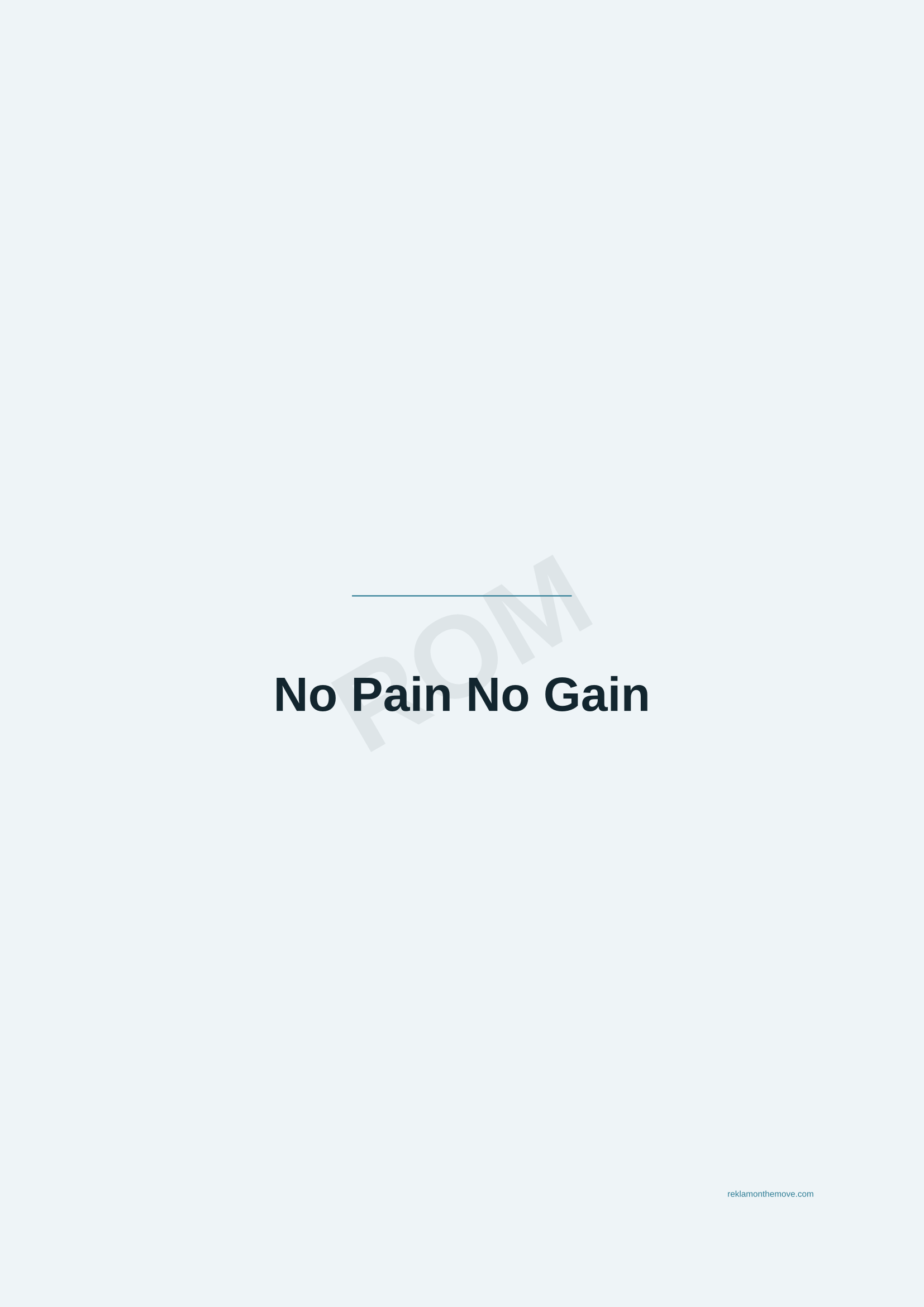 No Pain No Gain · Okyanus — ROM dijital ürün önizlemesi (filigranlı)