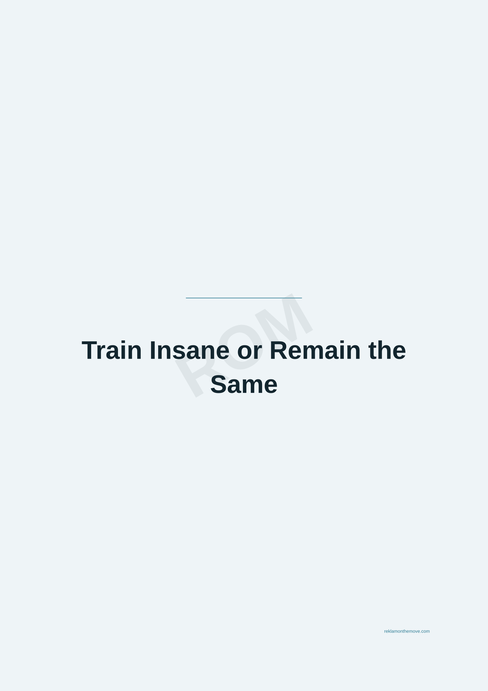 Train Insane or Remain the Same · Okyanus — ROM dijital ürün önizlemesi (filigranlı)