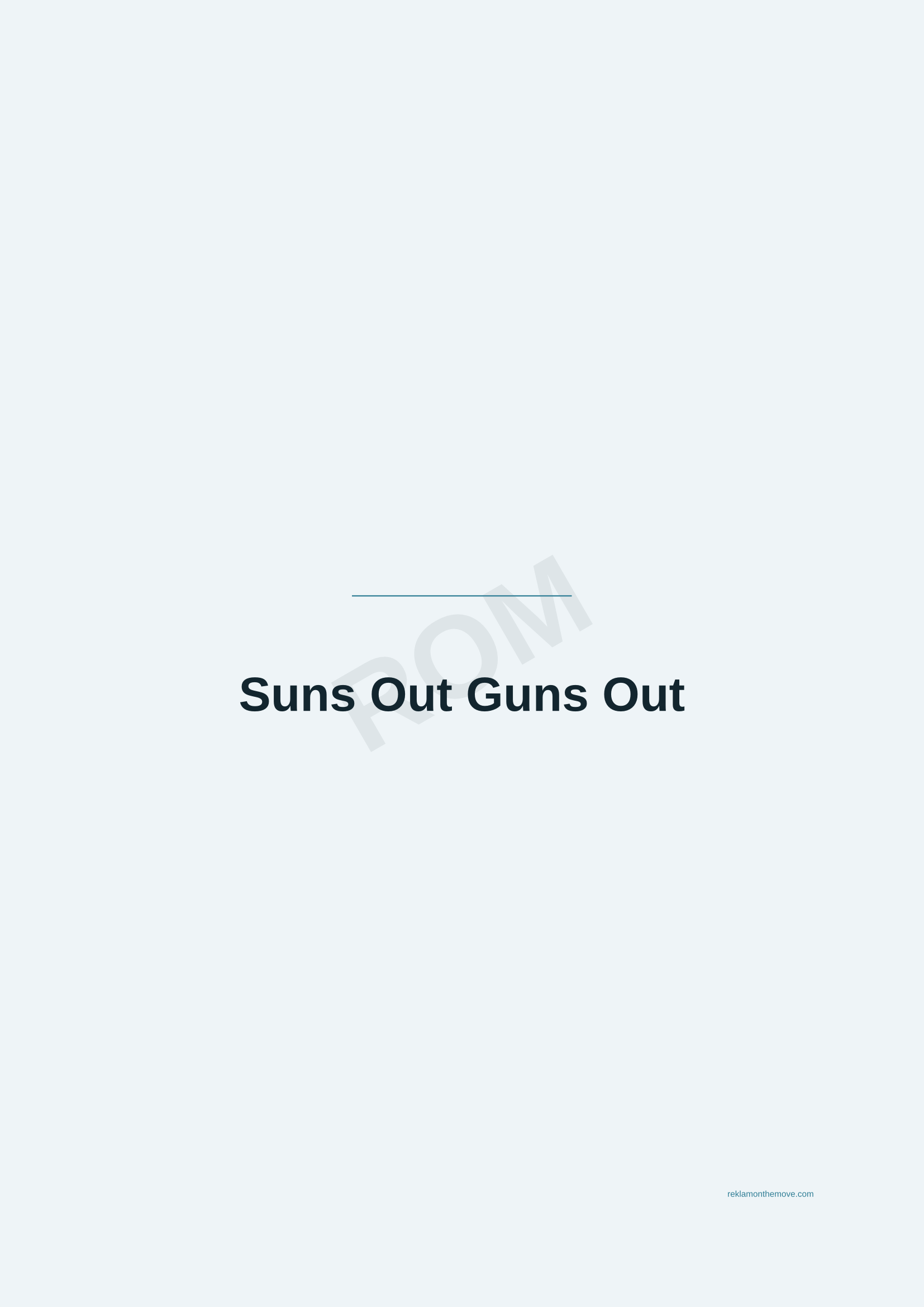 Suns Out Guns Out · Okyanus — ROM dijital ürün önizlemesi (filigranlı)
