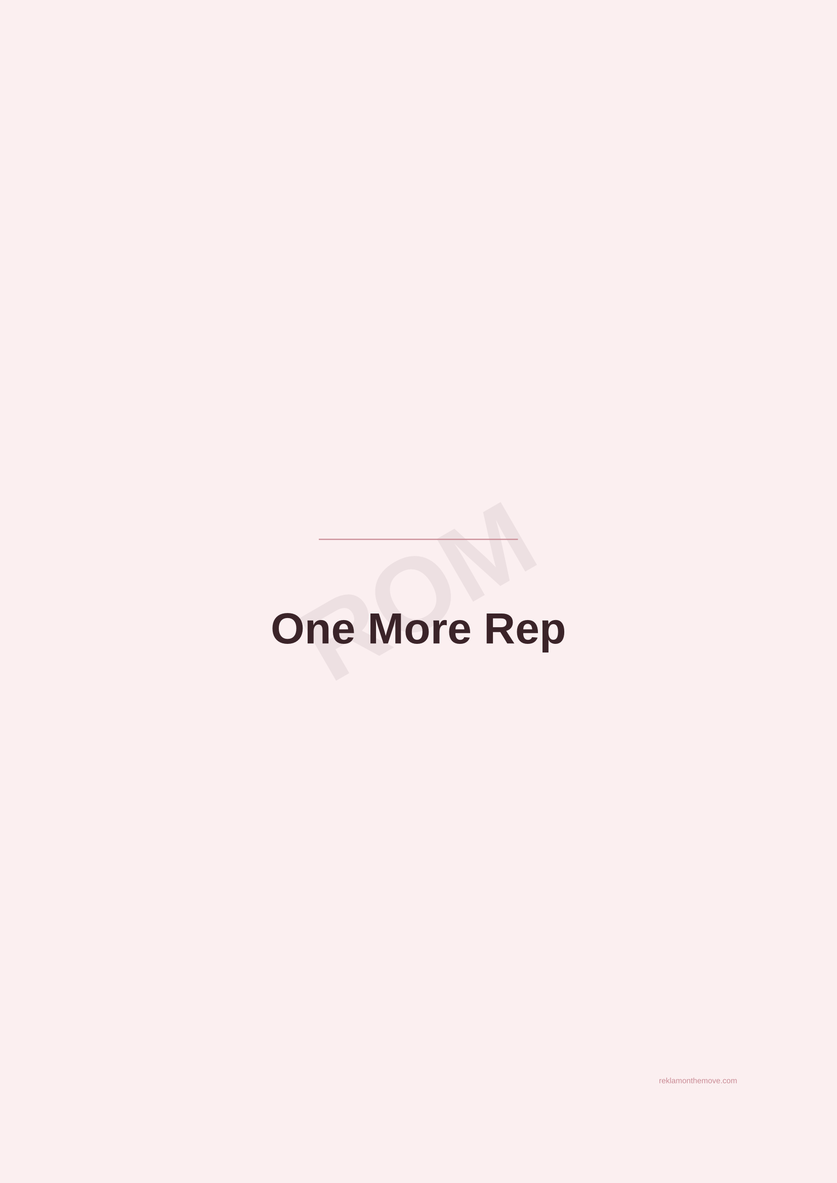 One More Rep · Gül — ROM dijital ürün önizlemesi (filigranlı)
