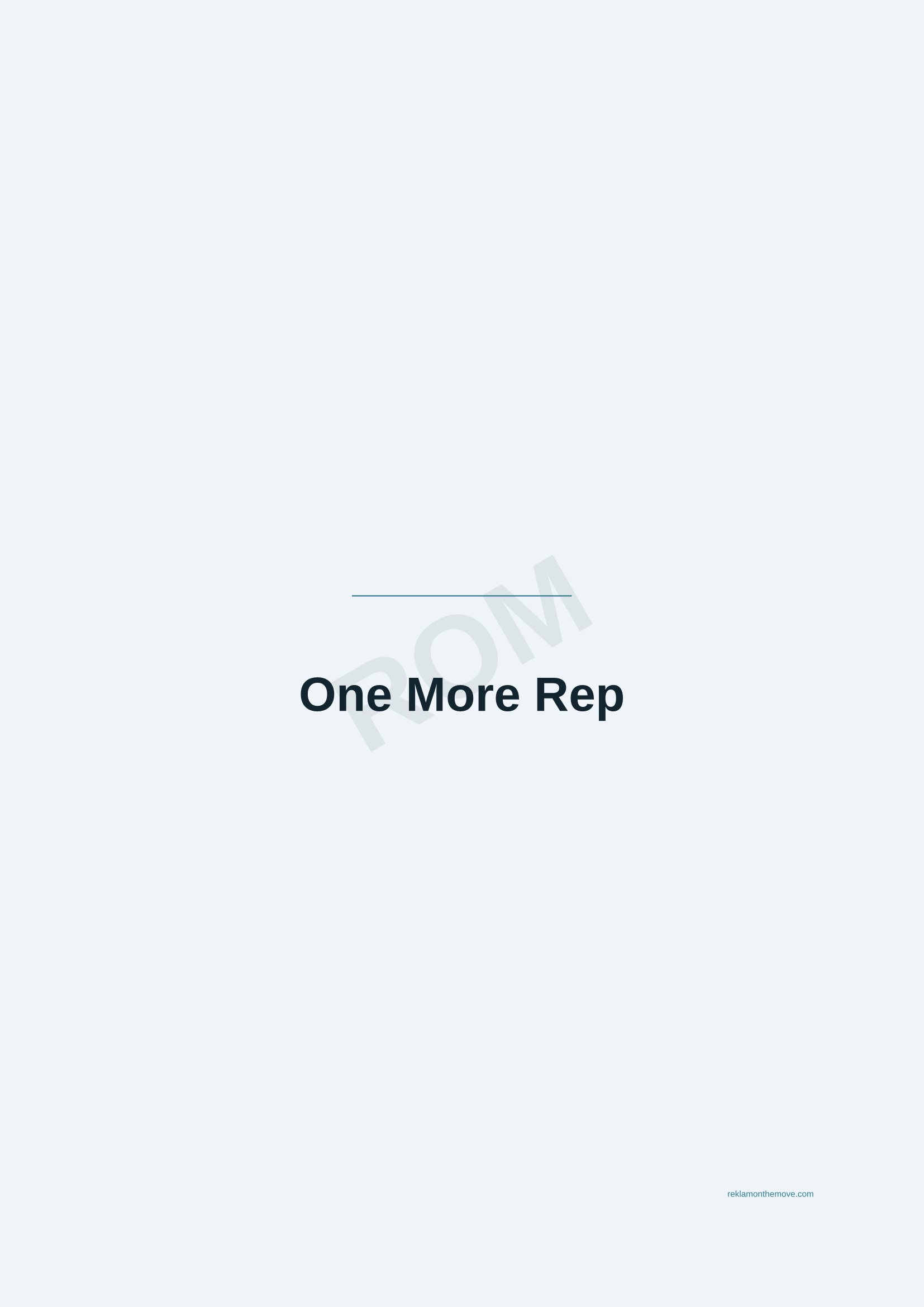 One More Rep · Okyanus — ROM dijital ürün önizlemesi (filigranlı)