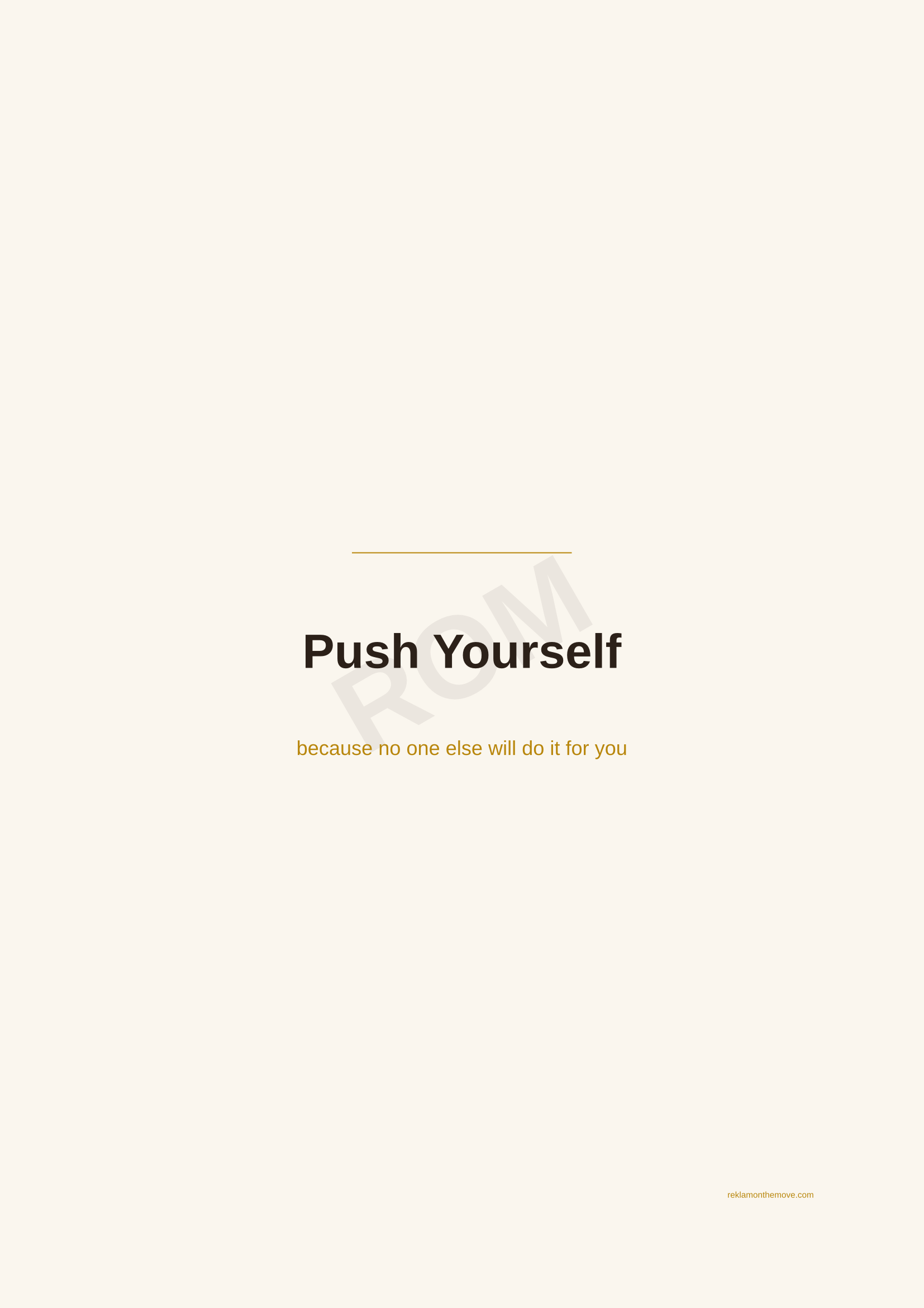 Push Yourself · Espresso — ROM dijital ürün önizlemesi (filigranlı)