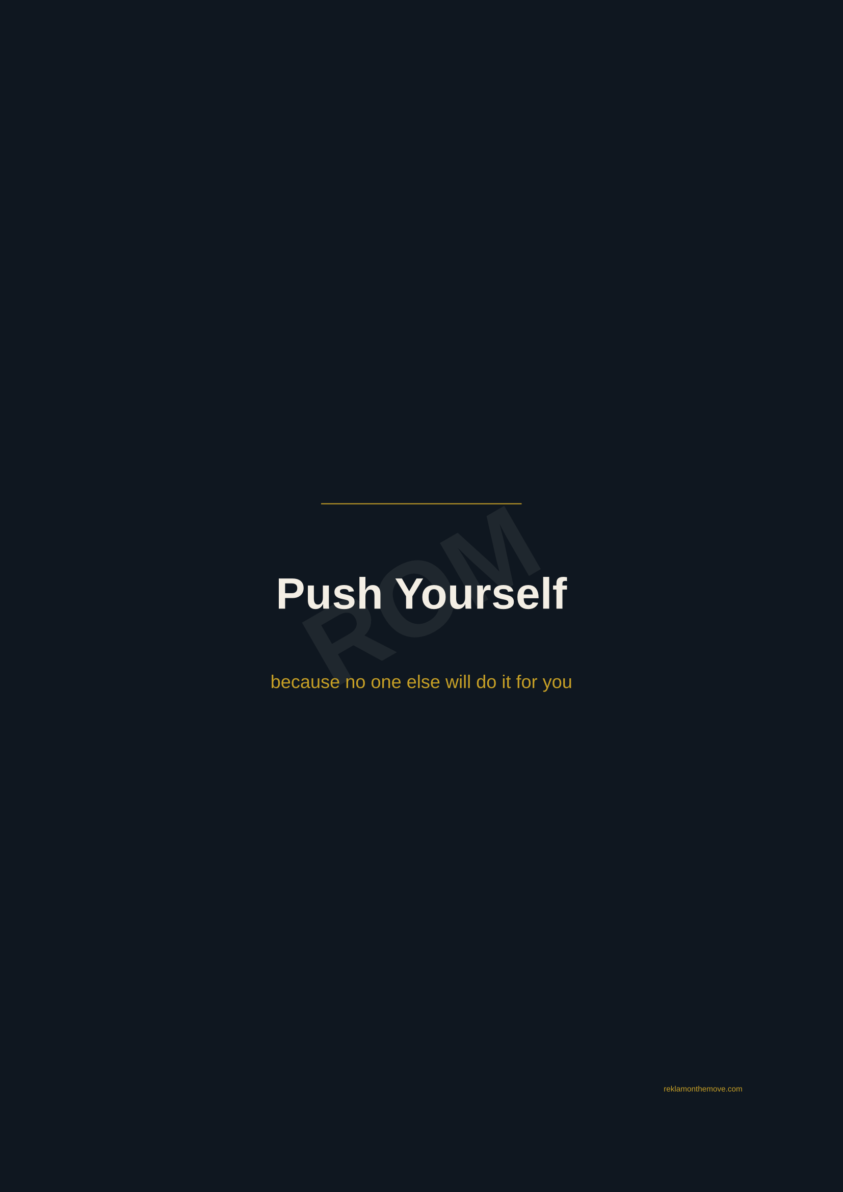 Push Yourself · Gece — ROM dijital ürün önizlemesi (filigranlı)