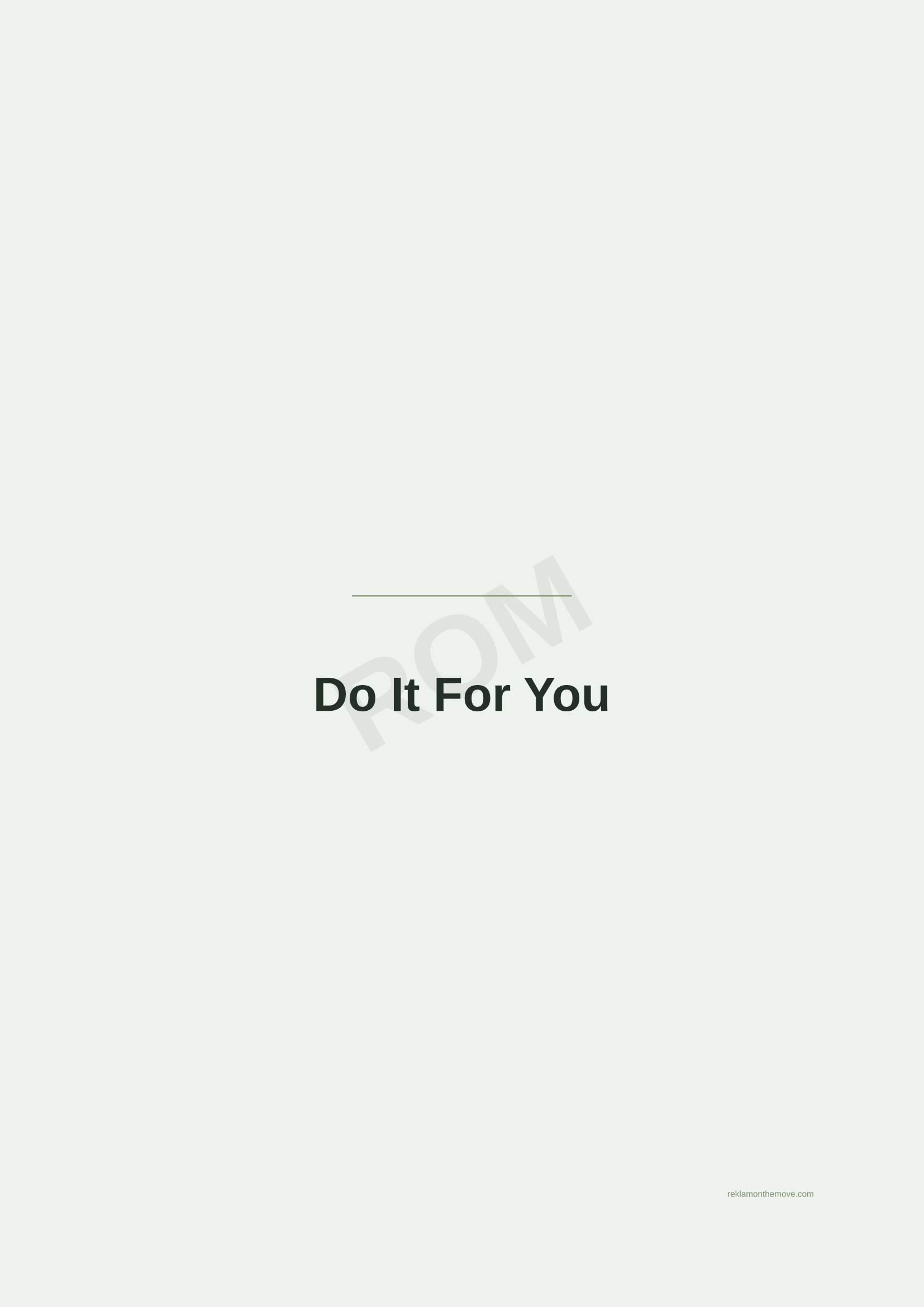 Do It For You · Adaçayı — ROM dijital ürün önizlemesi (filigranlı)