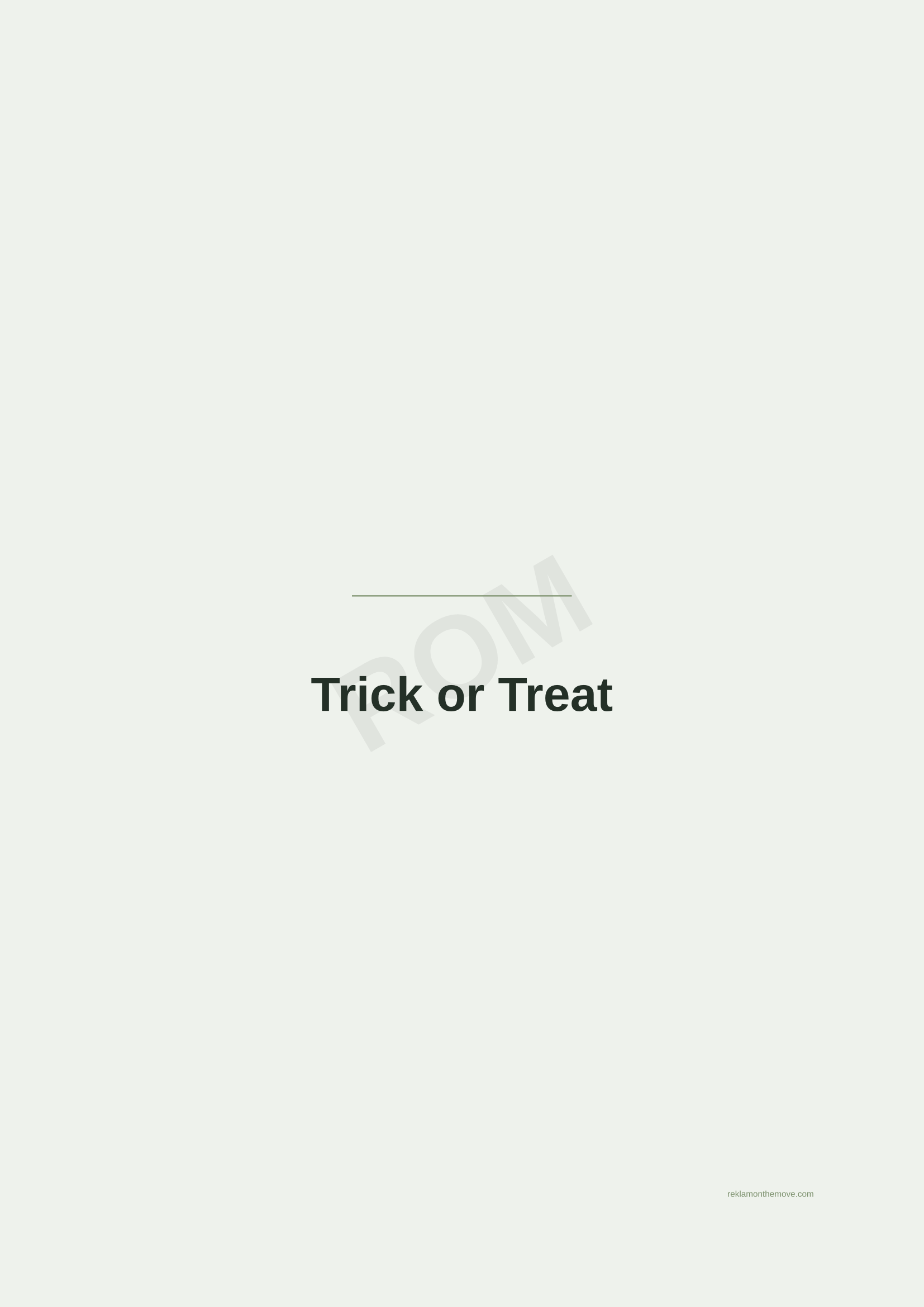 Trick or Treat · Adaçayı — ROM dijital ürün önizlemesi (filigranlı)