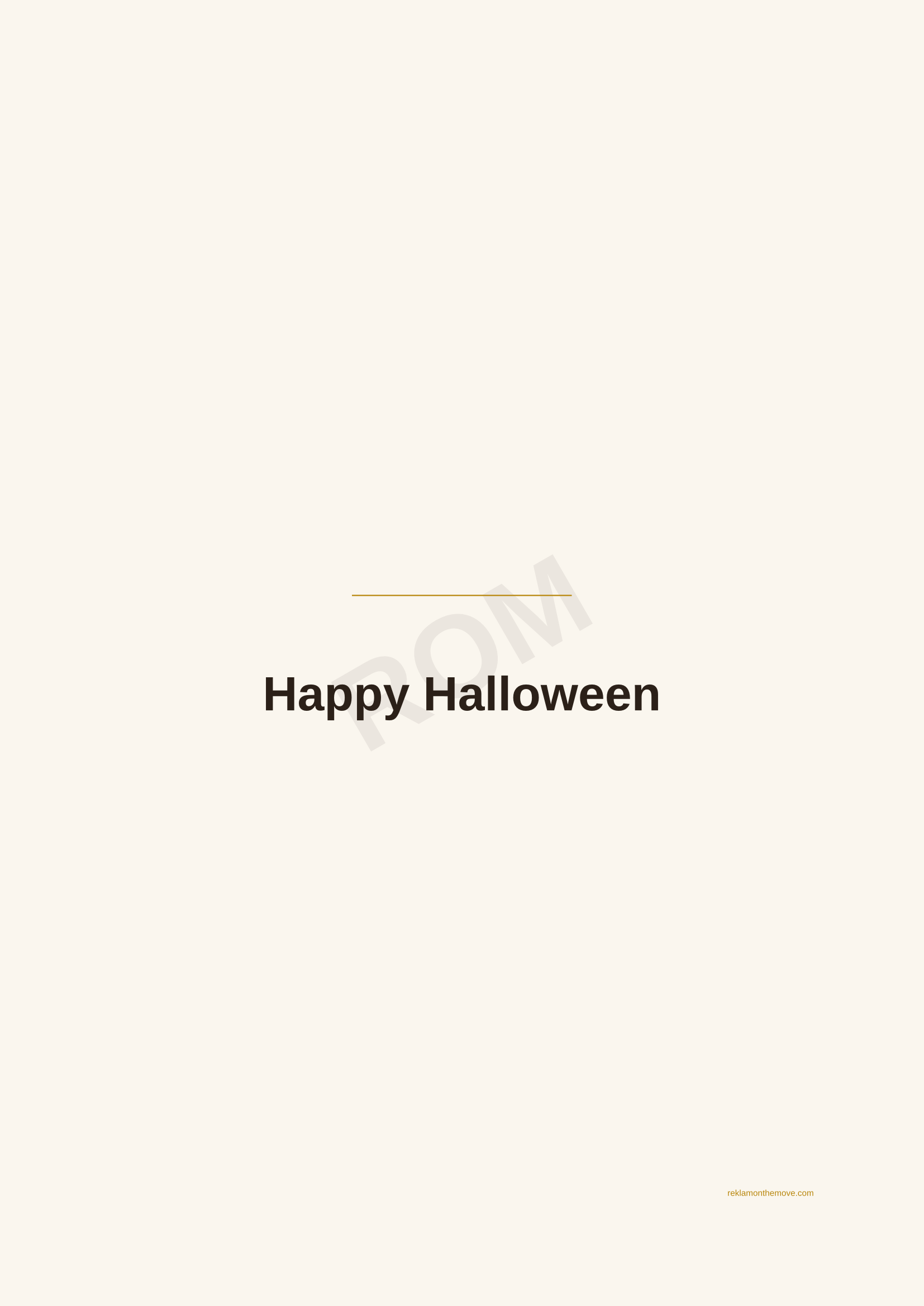 Happy Halloween · Espresso — ROM dijital ürün önizlemesi (filigranlı)