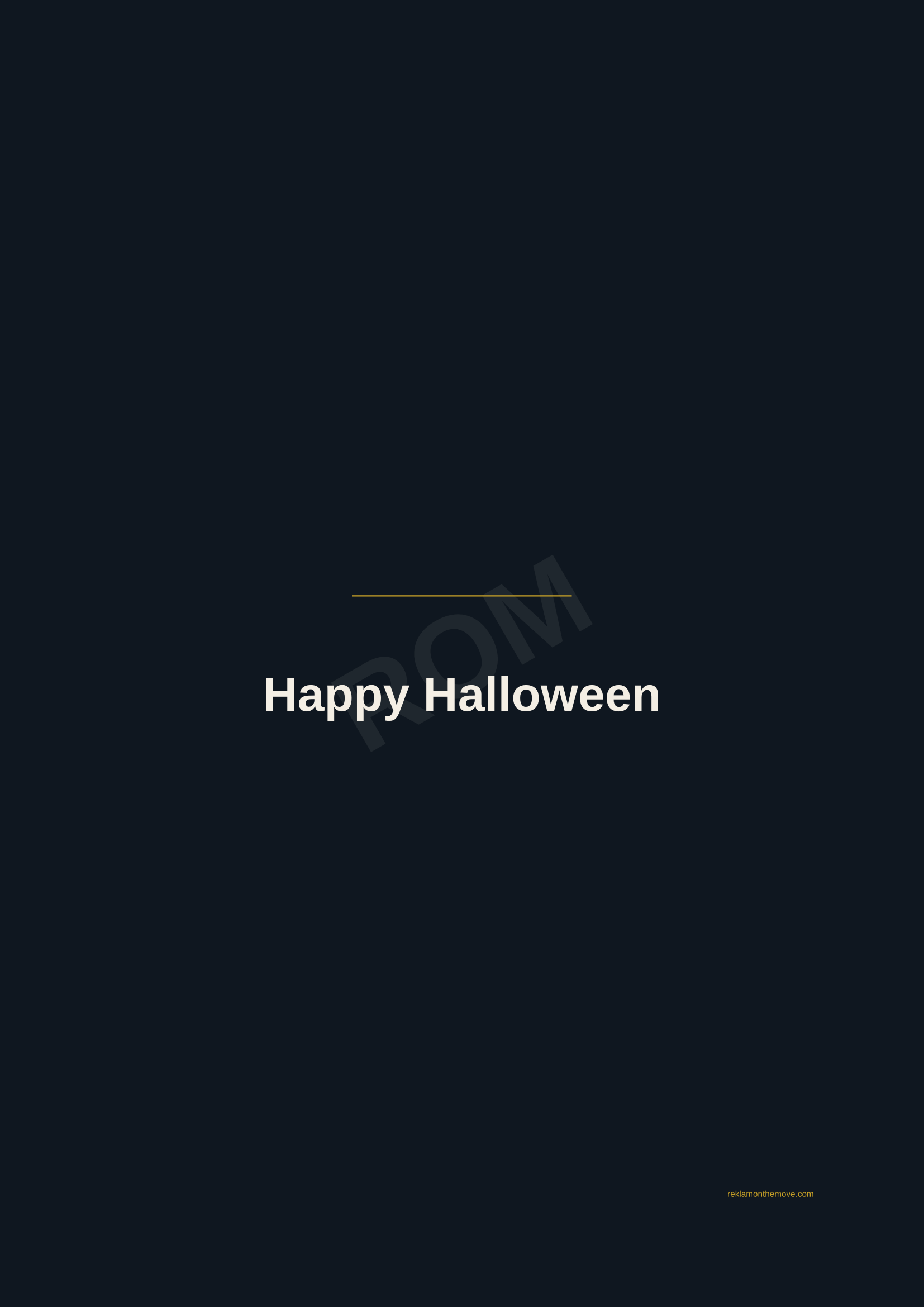 Happy Halloween · Gece — ROM dijital ürün önizlemesi (filigranlı)