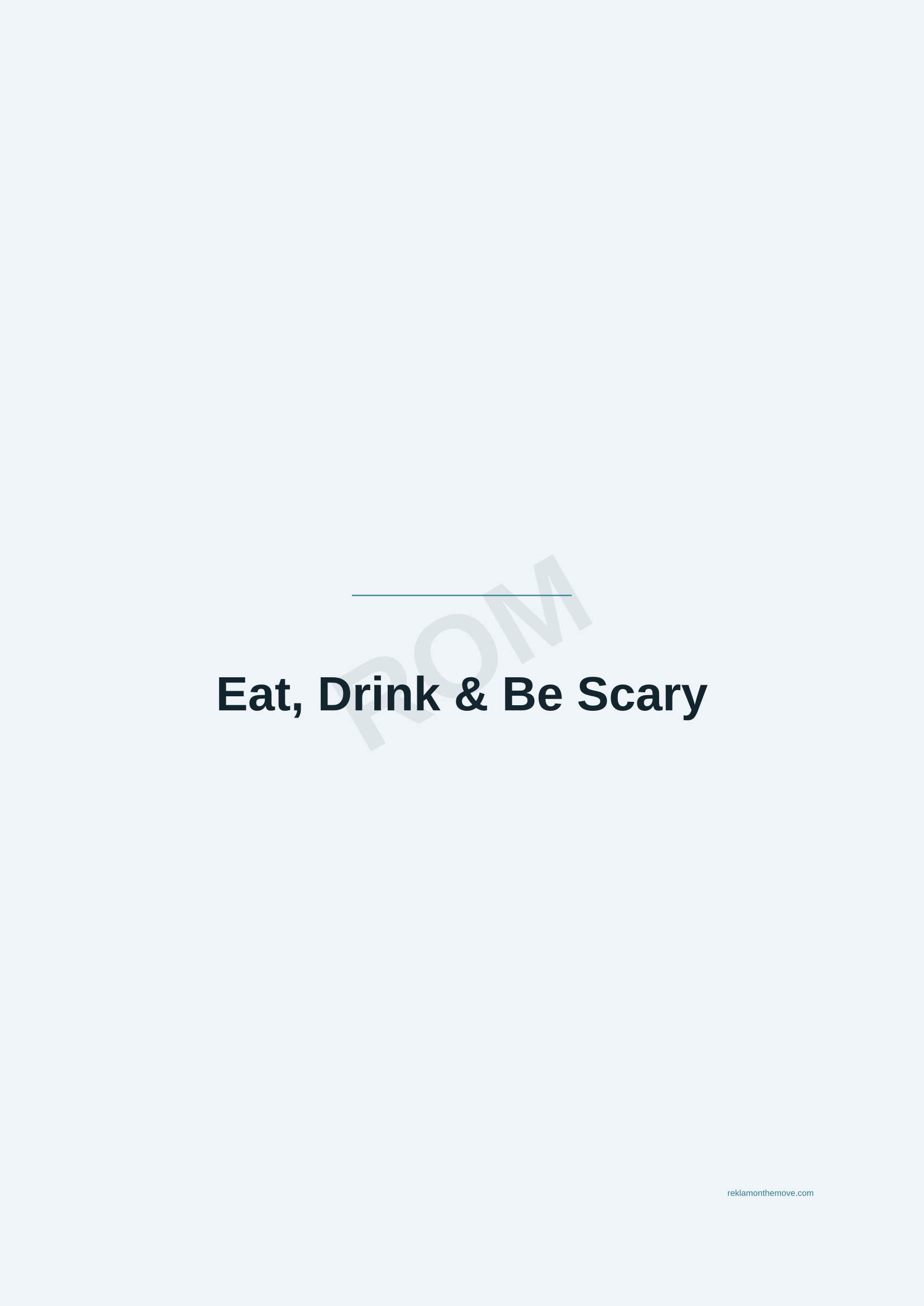 Eat, Drink & Be Scary · Okyanus — ROM dijital ürün önizlemesi (filigranlı)